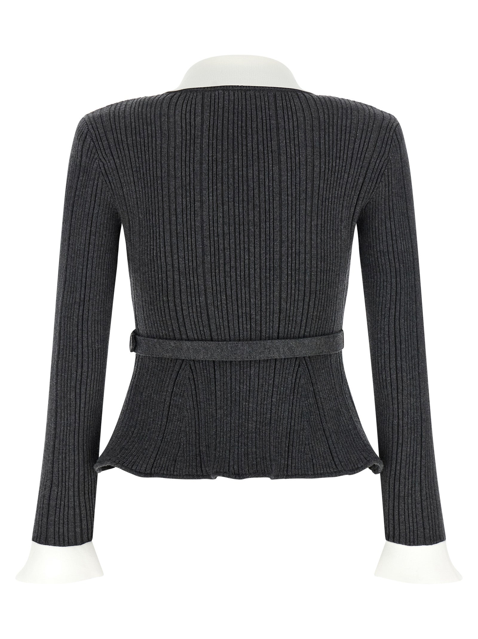 Self-Portrait Ribbed Cardigan