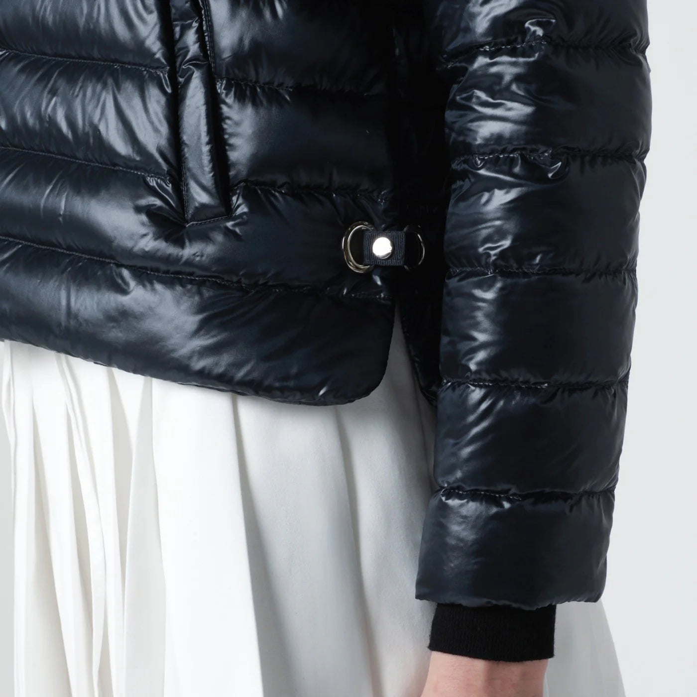 HERNO Navy blue ultralight nylon puffer jacket