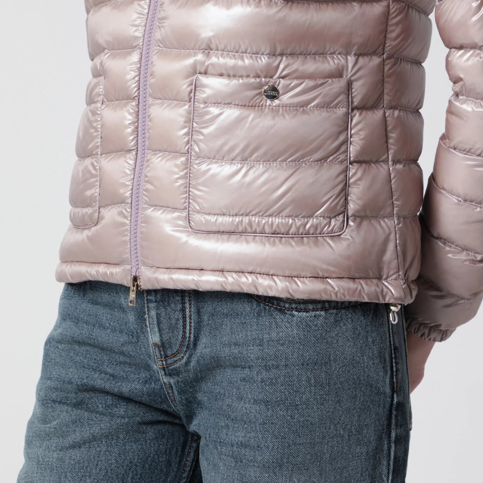 HERNO Ultralight Nylon Bomber Powder Pink