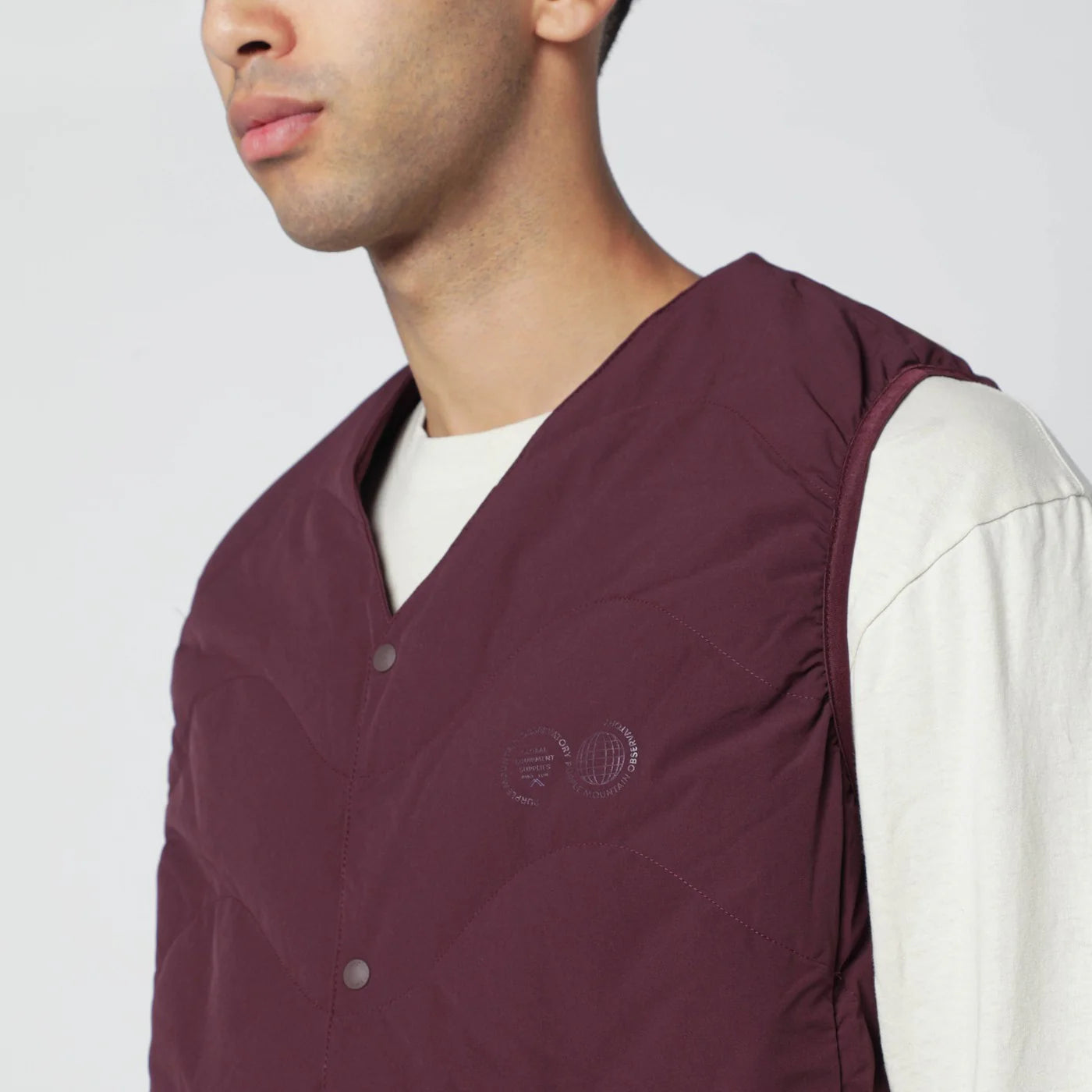 Purple Mountain Observatory Wine-colored nylon vest