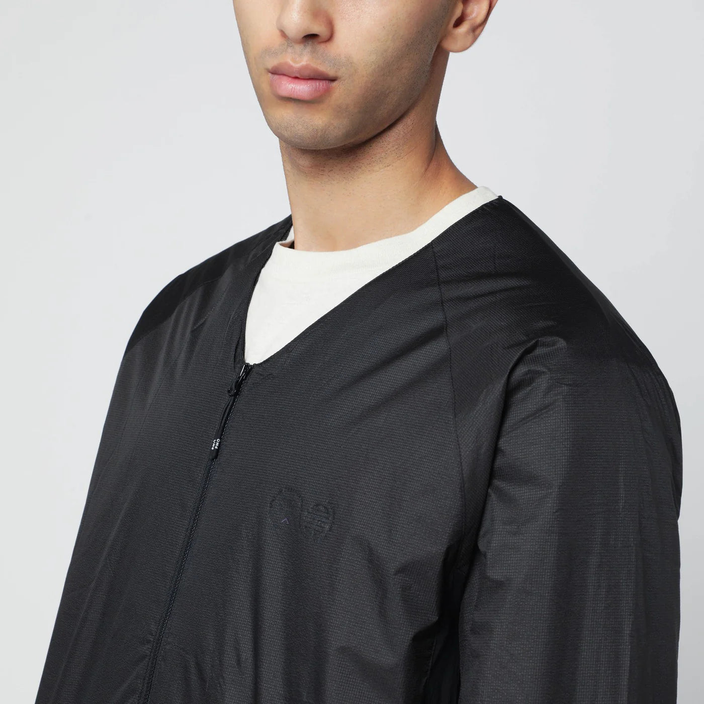 Purple Mountain Observatory Black nylon zip-up jacket