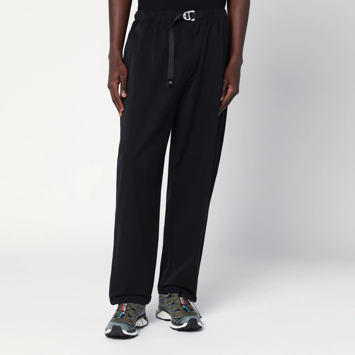 Purple Mountain Observatory Terrain black trousers in cotton-nylon blend