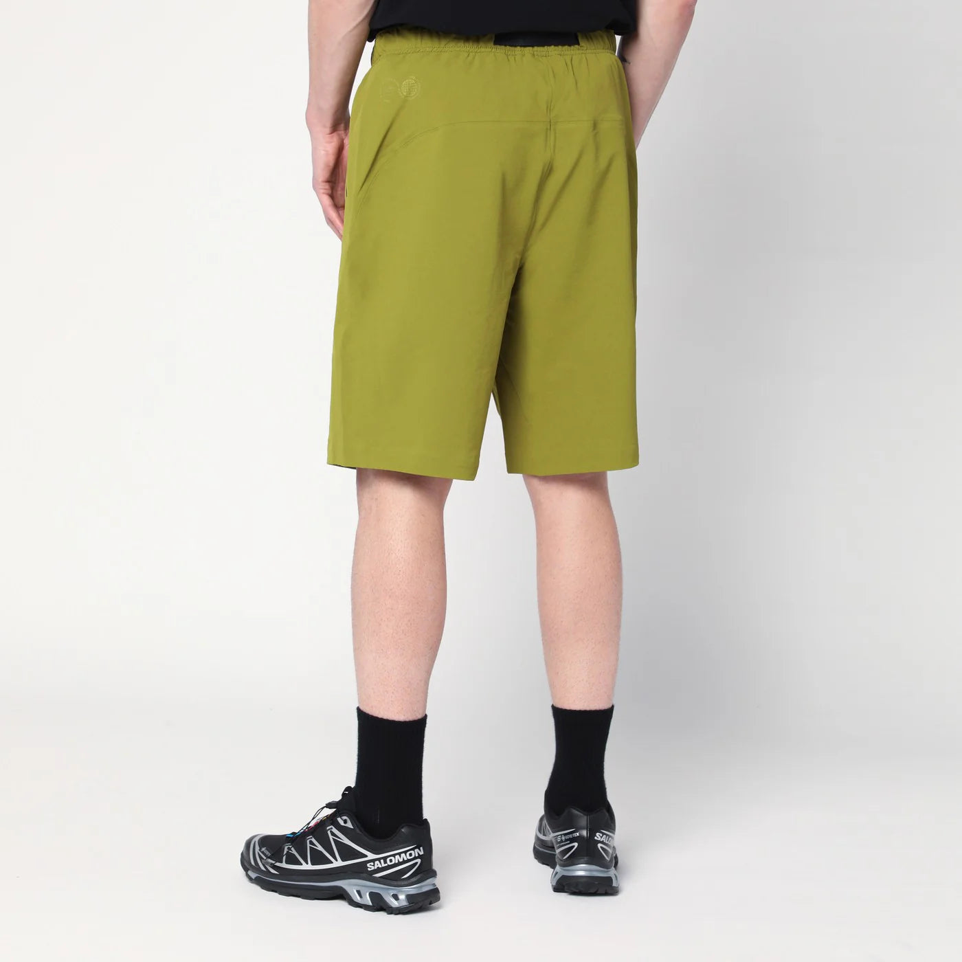 Purple Mountain Observatory Olive green Bermuda in mixed nylon