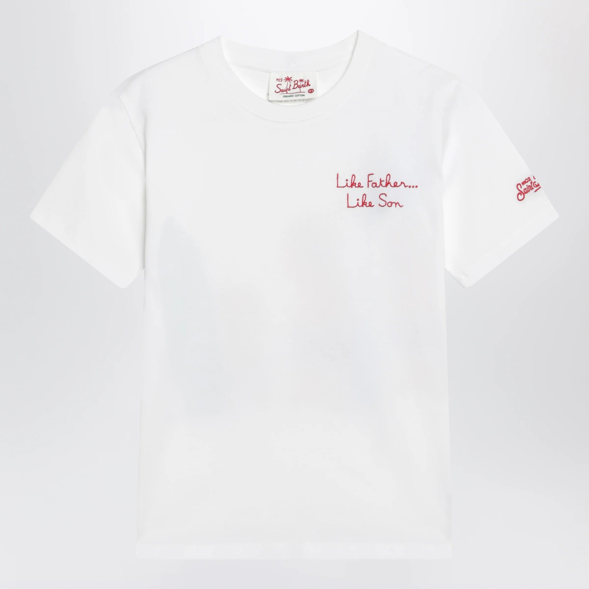 MC2 Saint Barth White T-shirt with The Simpsons Homer and Bart print