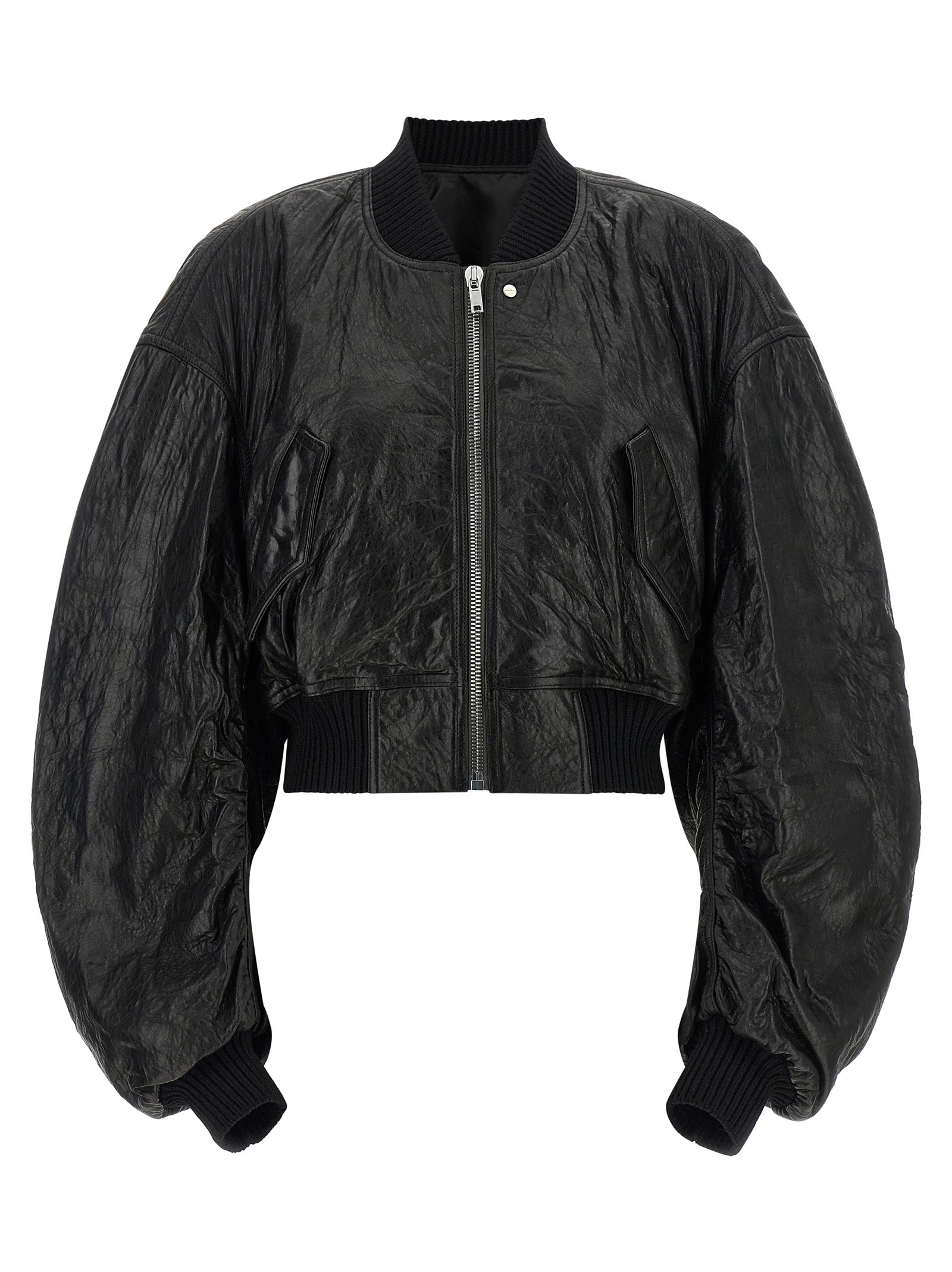 Rick Owens Secchia Cropped Flight Bomber Jacket