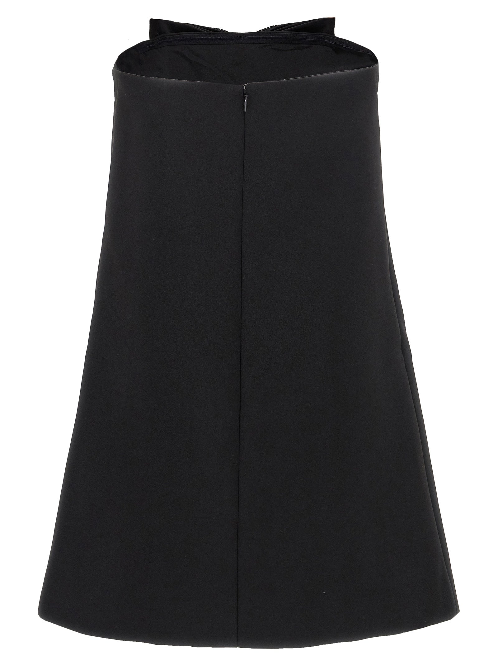 Self-Portrait Black Crepe Bandeau Mini Dress