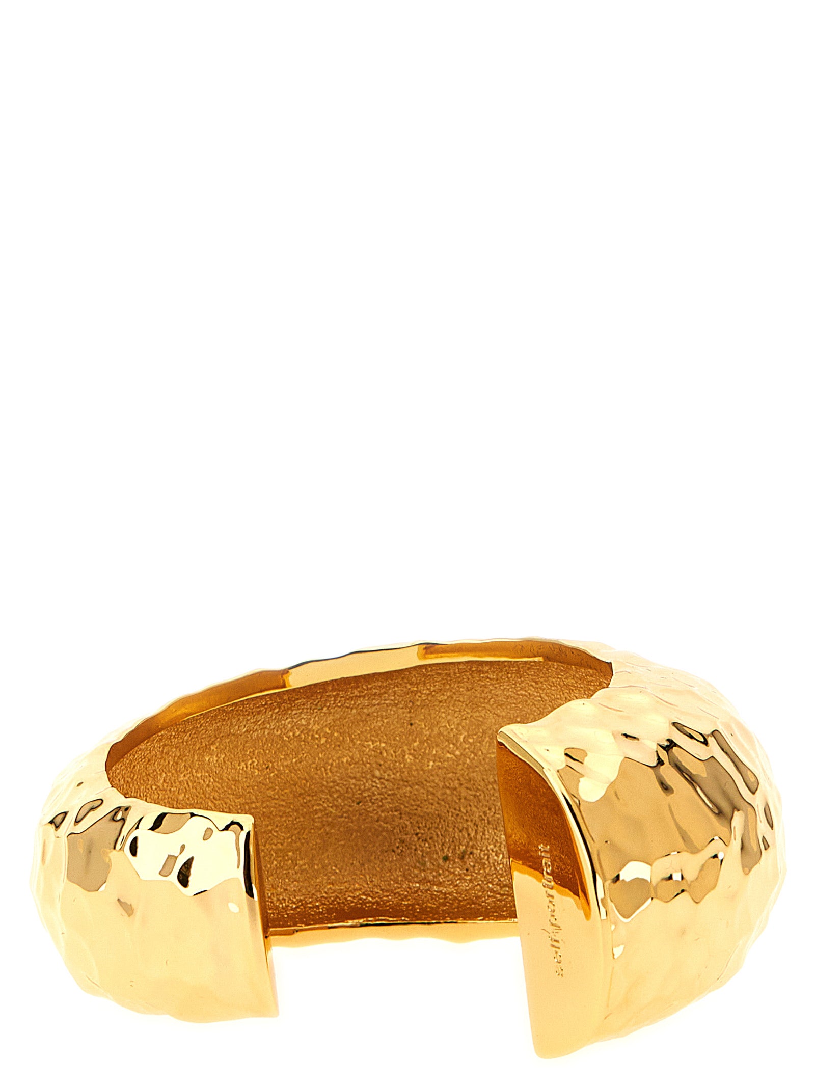 Self-Portrait Hammered Gold Cuff Bracelet