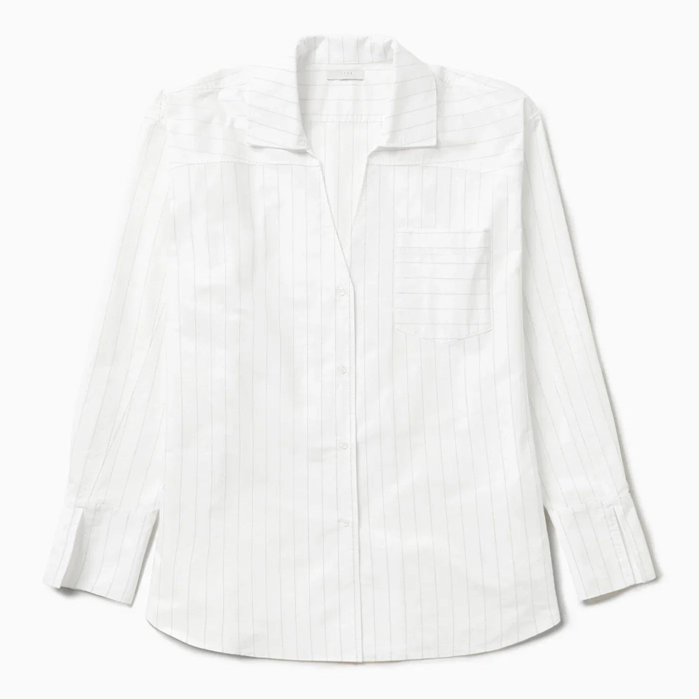 1989 STUDIO Striped l/s shirt dress white