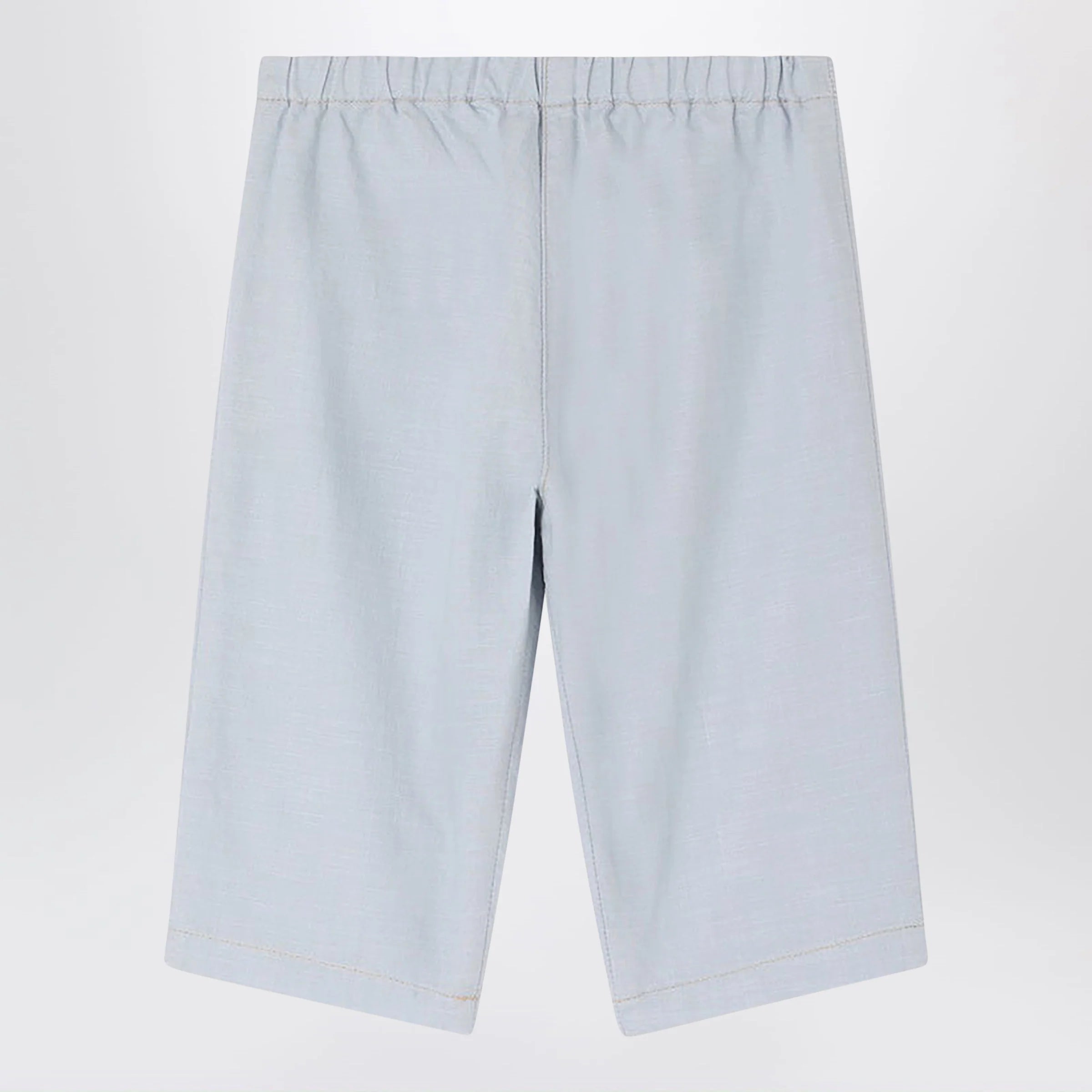 Bonpoint Bandy light blue cotton chambray trousers