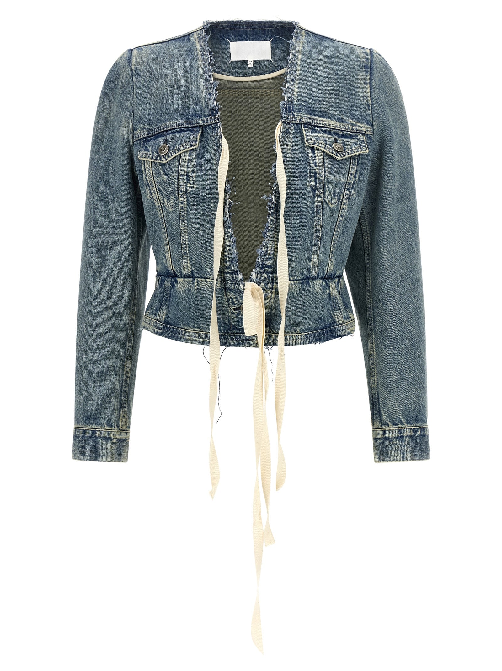 Maison Margiela Raw Cut Hem Denim Jacket