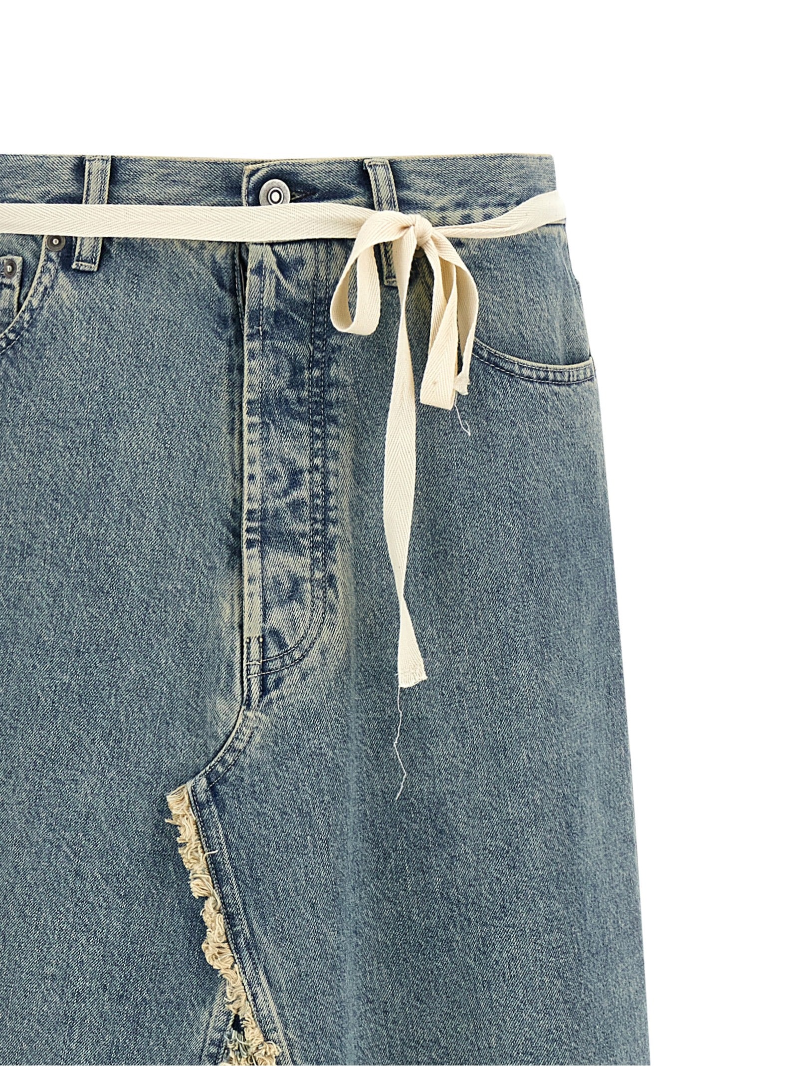 Maison Margiela Raw Hem Denim Skirt