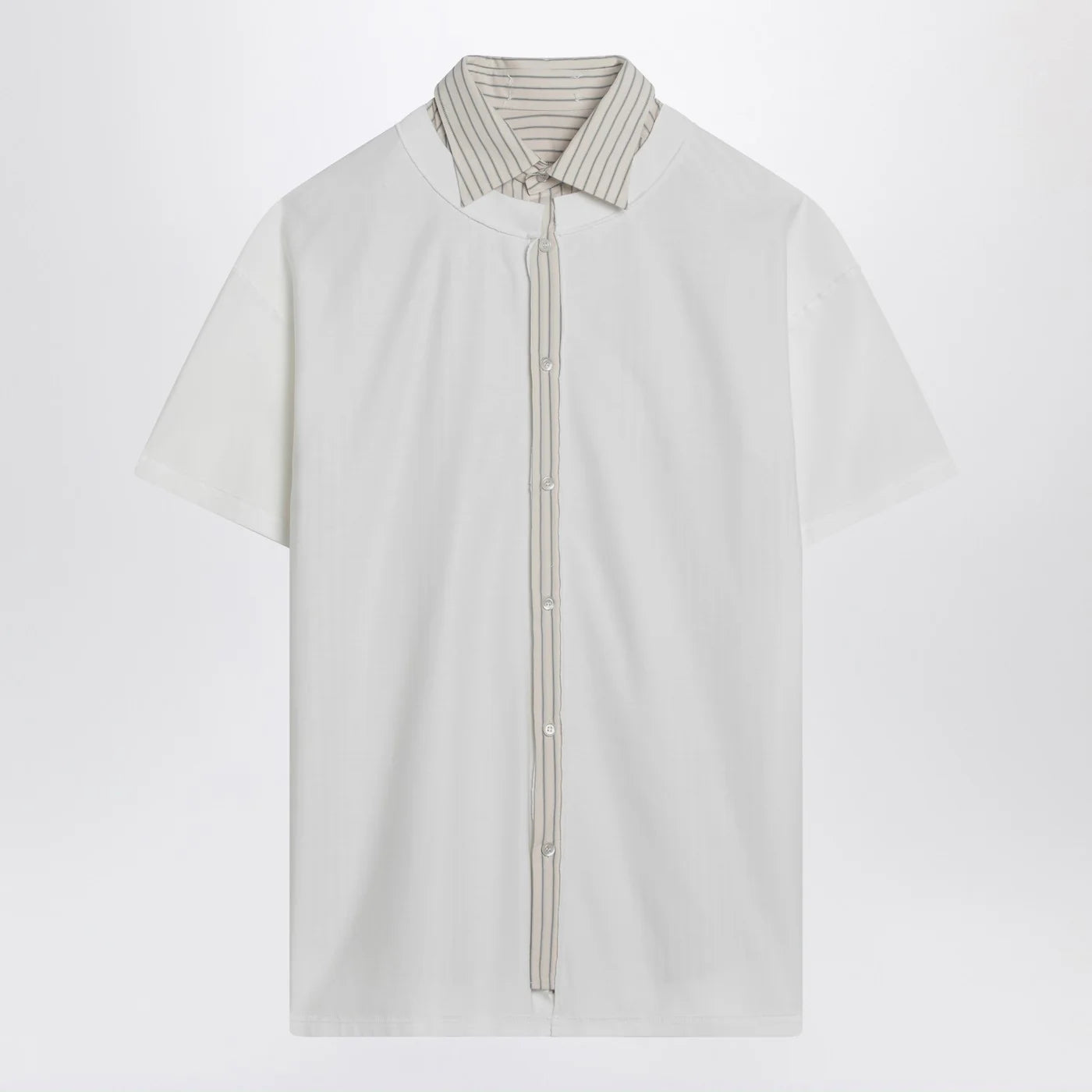 Maison Margiela White reversed shirt T-shirt