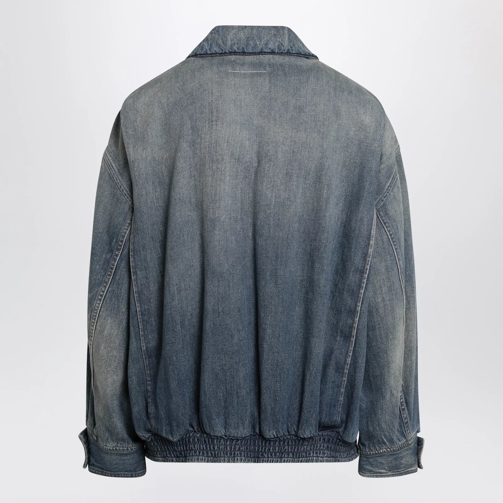 MM6 Maison Margiela Blue denim jacket with flap pockets