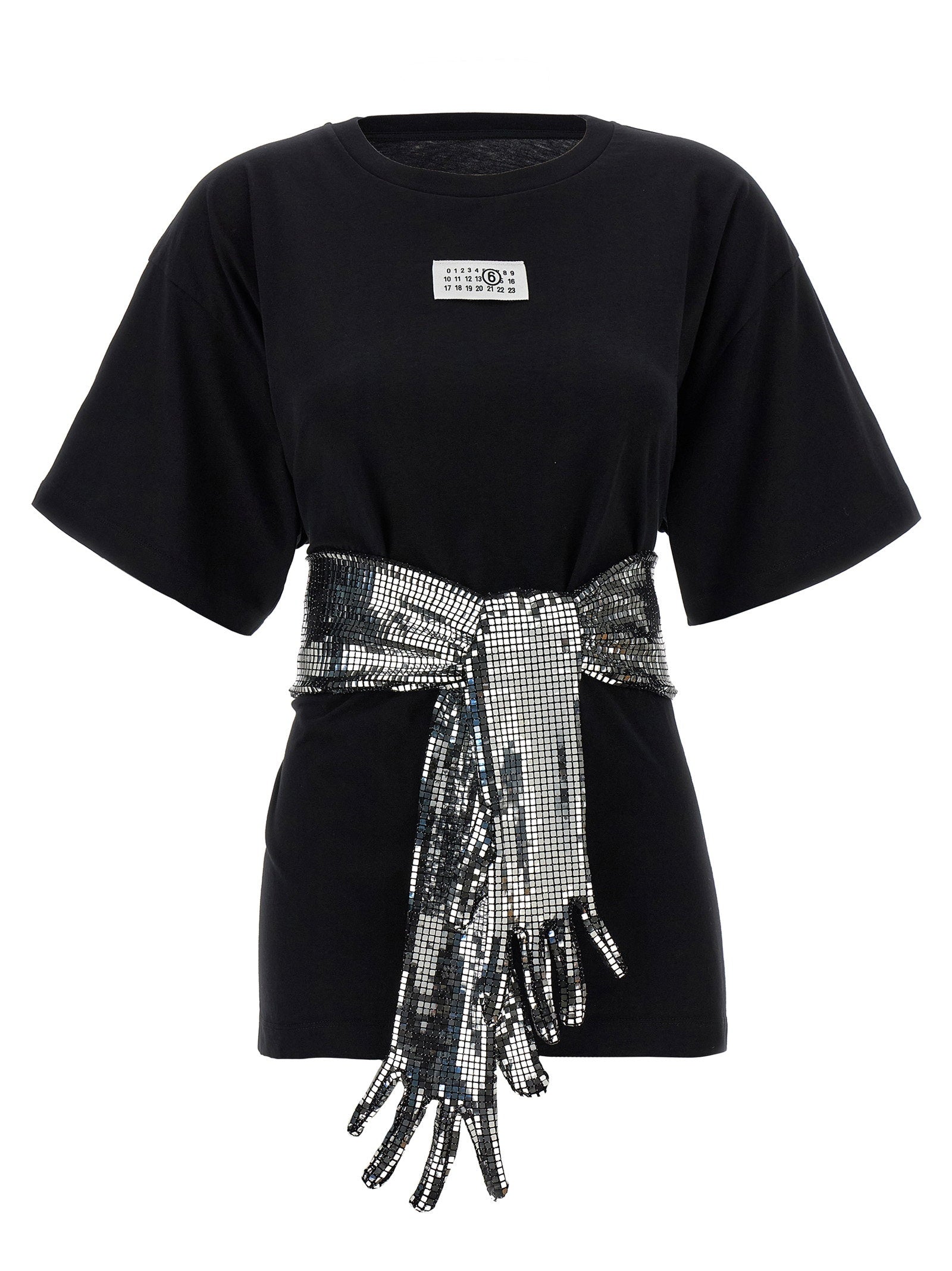 Mm6 Maison Margiela Sequin Gloves T-shirt