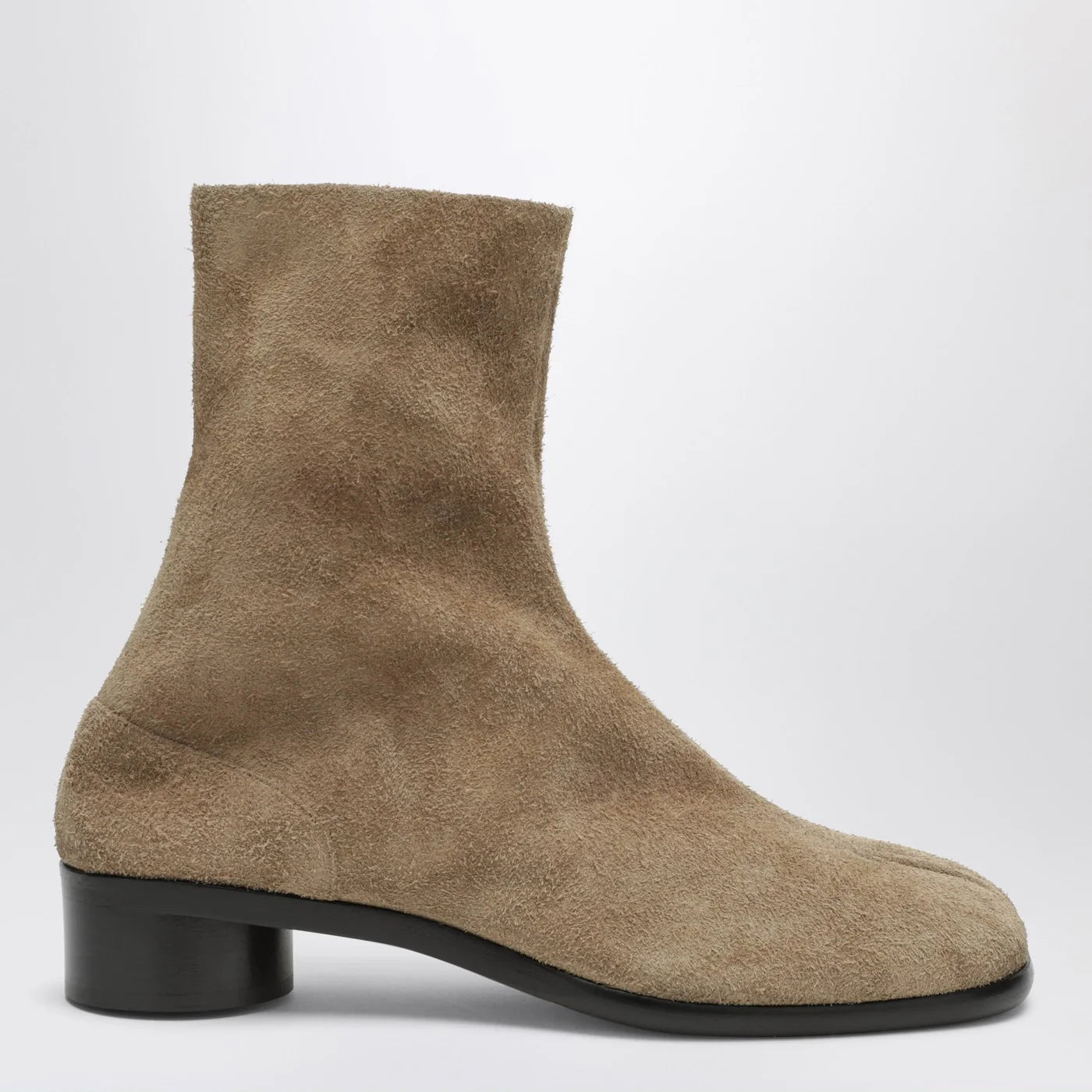 Maison Margiela Beige suede Tabi ankle boots