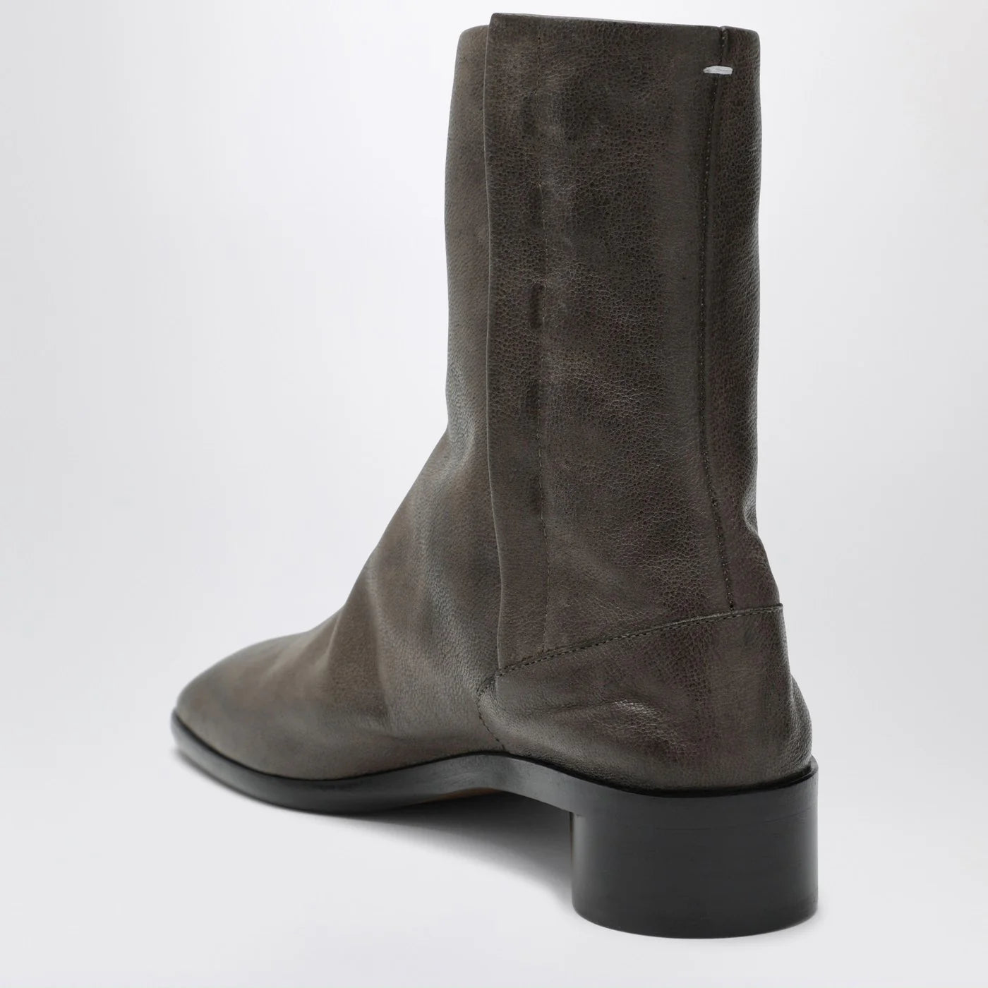 Maison Margiela Tabi ankle boot in brown leather