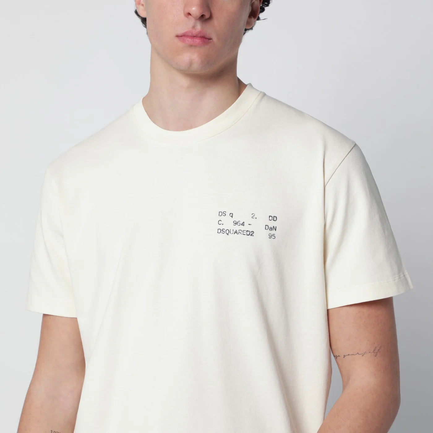Dsquared2 Ivory T-shirt with logo print