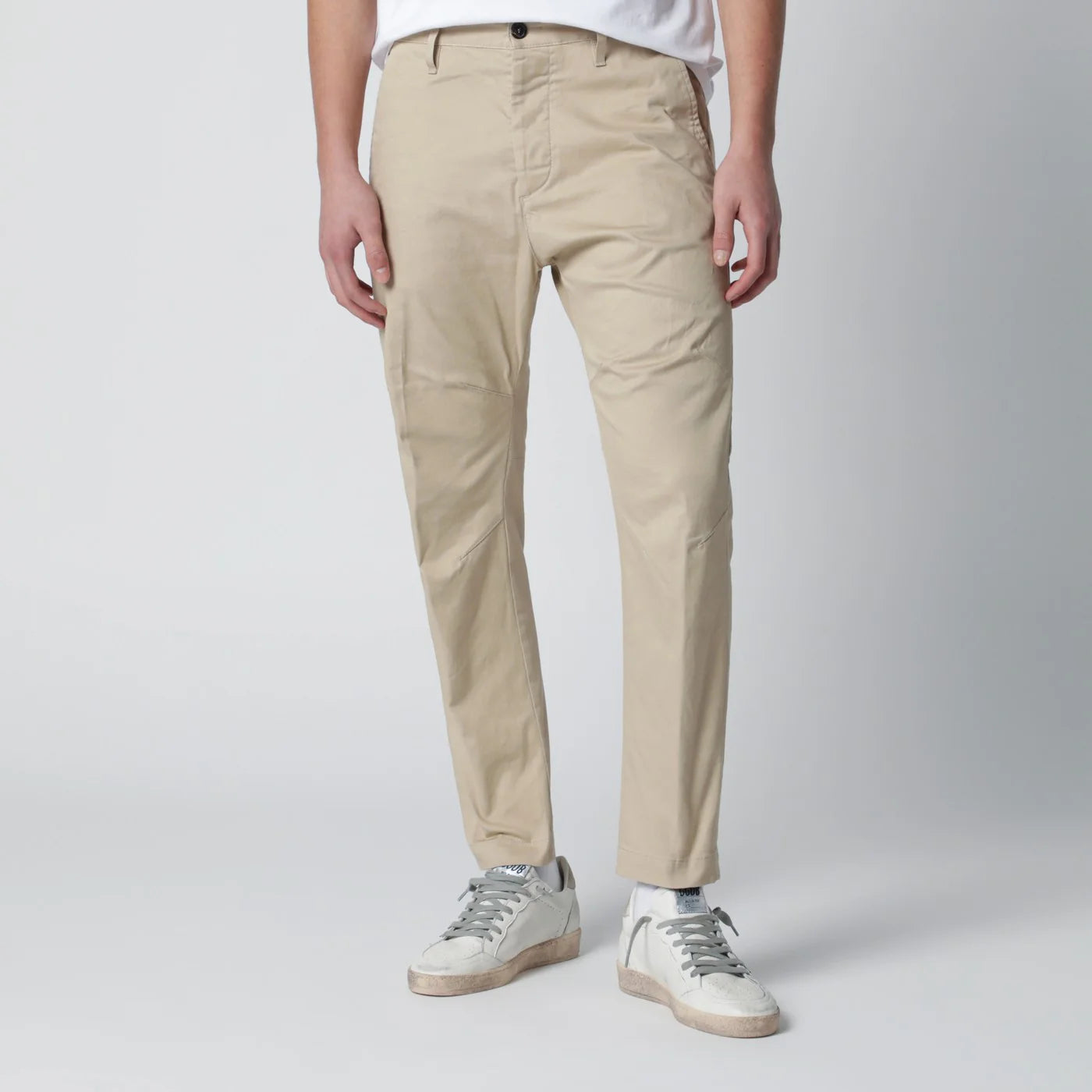 Dsquared2 Beige cotton-blend trousers