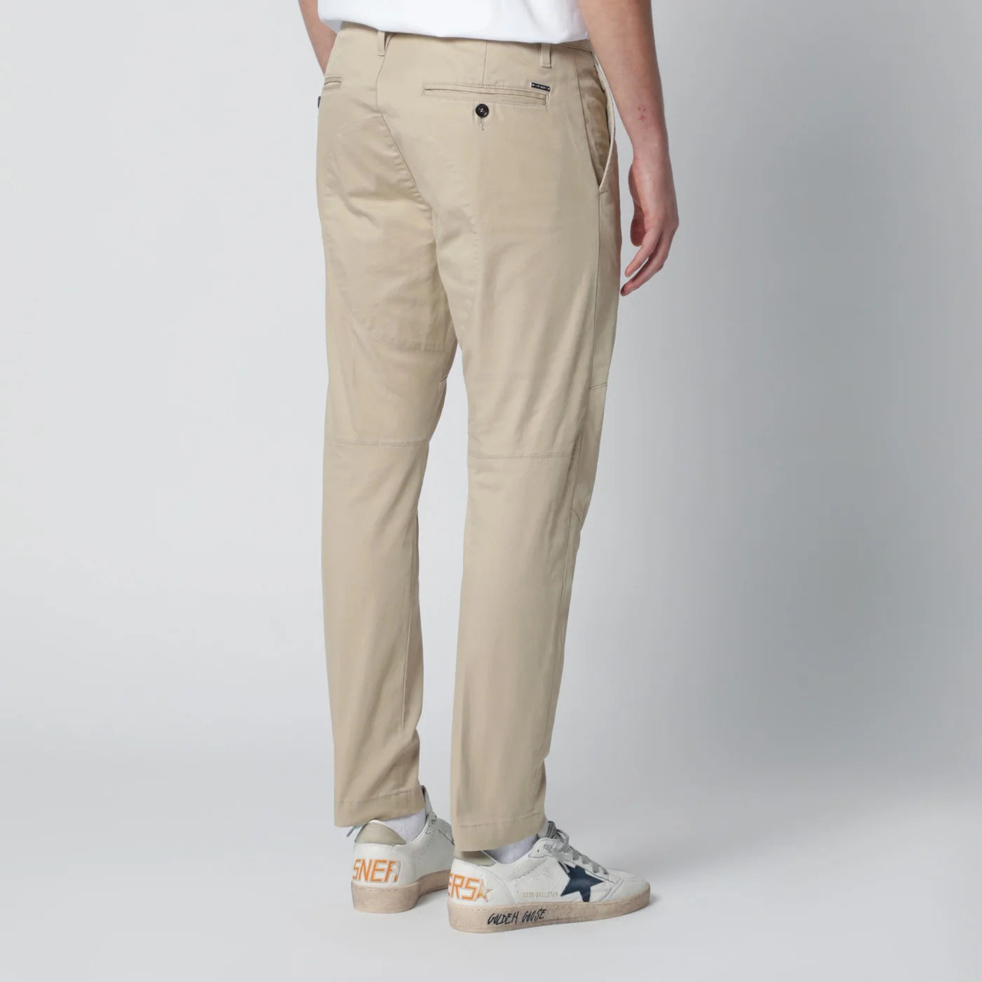Dsquared2 Beige cotton-blend trousers