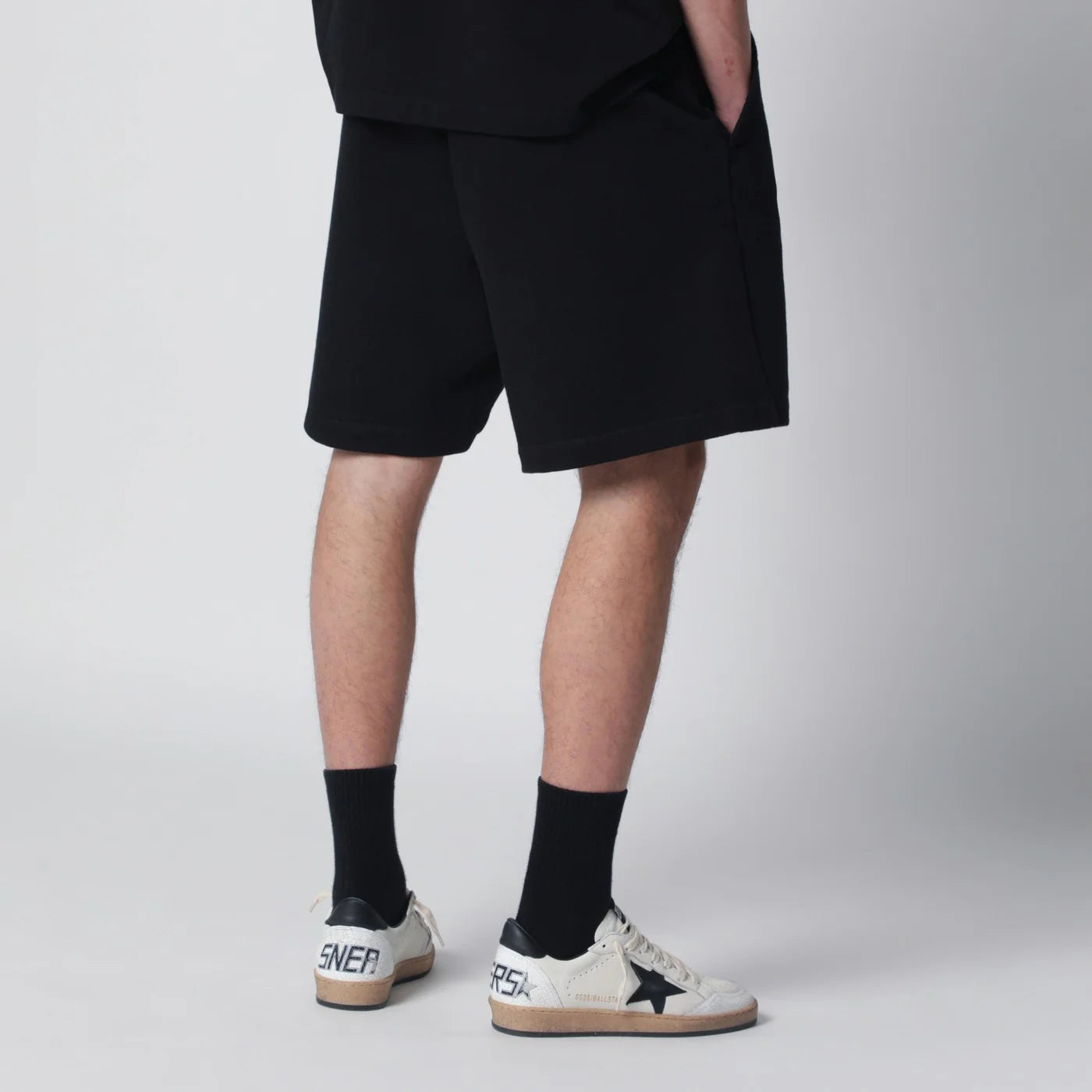 Dsquared2 Black relaxed-fit cotton shorts