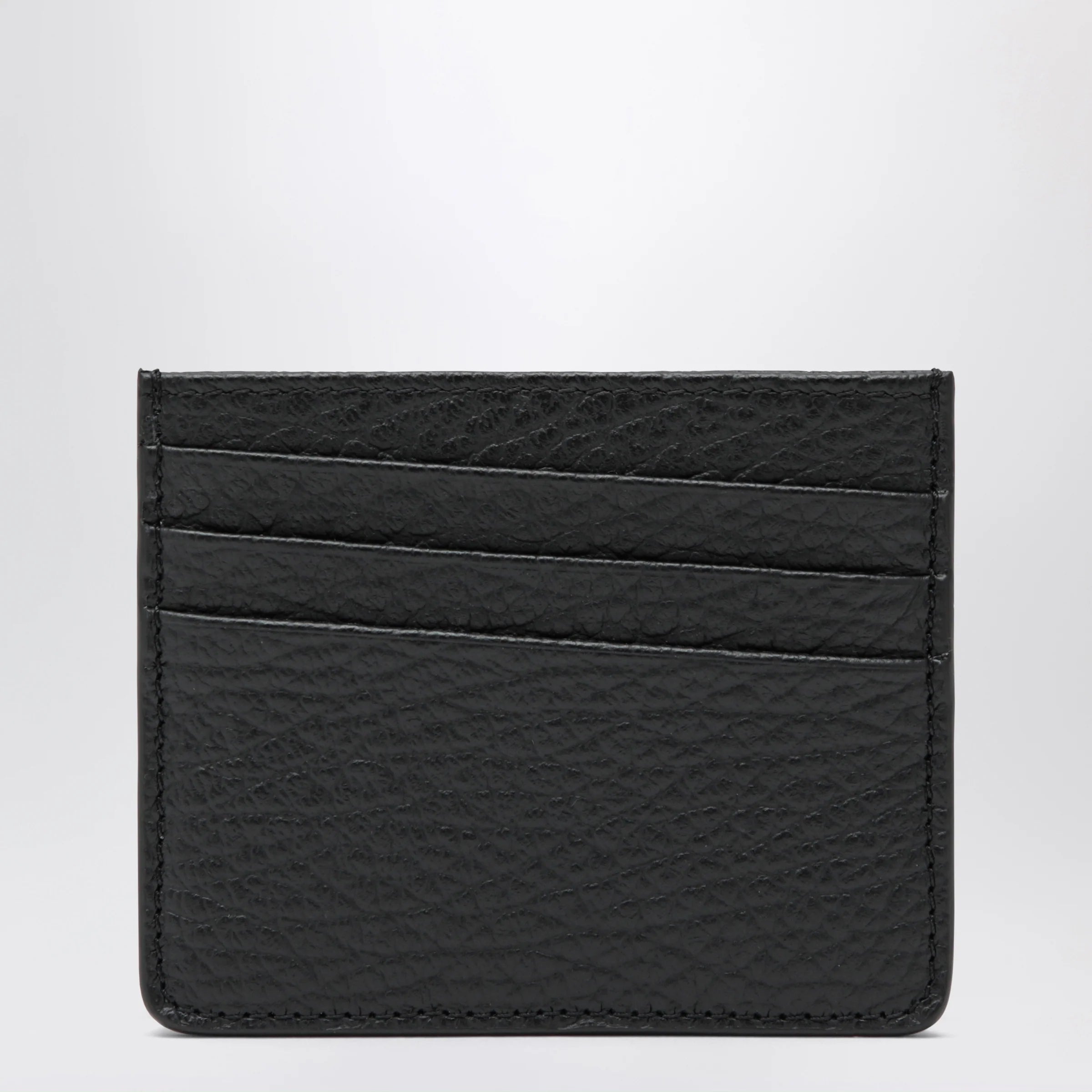 Maison Margiela Black Four Stitches calfskin card holder