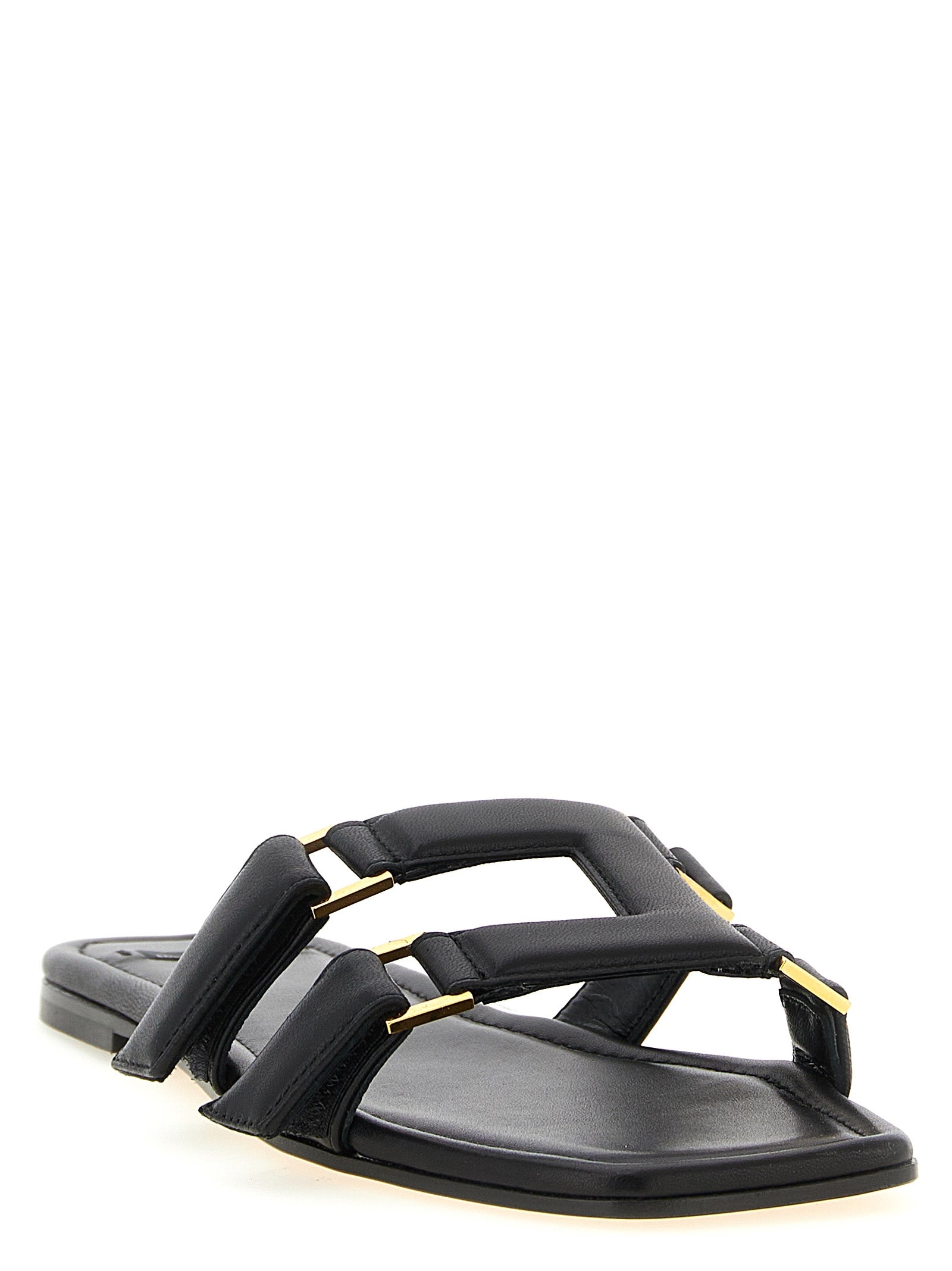 Elisabetta Franchi Nappa Leather Sandals
