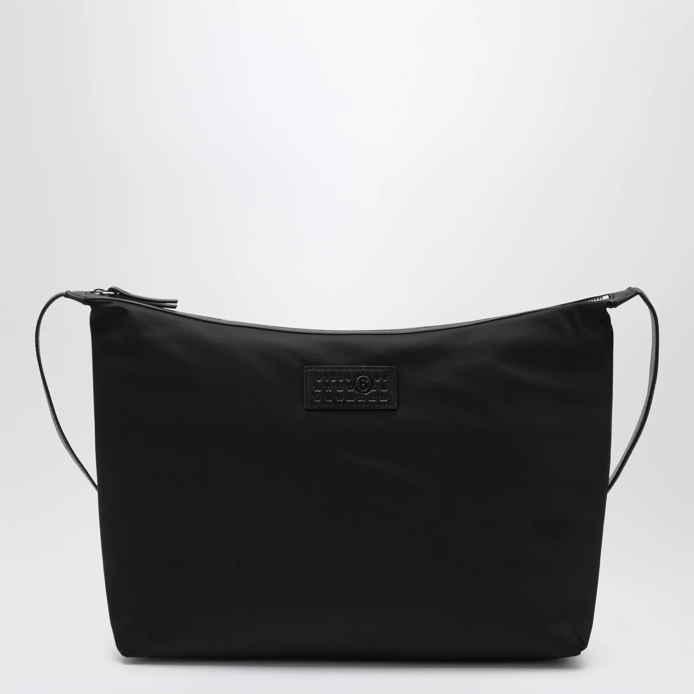 MM6 Maison Margiela Numeric crossbody bag in nylon and leather black