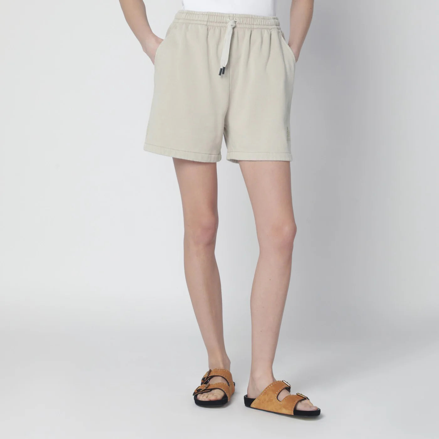 ISABEL MARANT Étoile Sand-coloured sporty Shorts