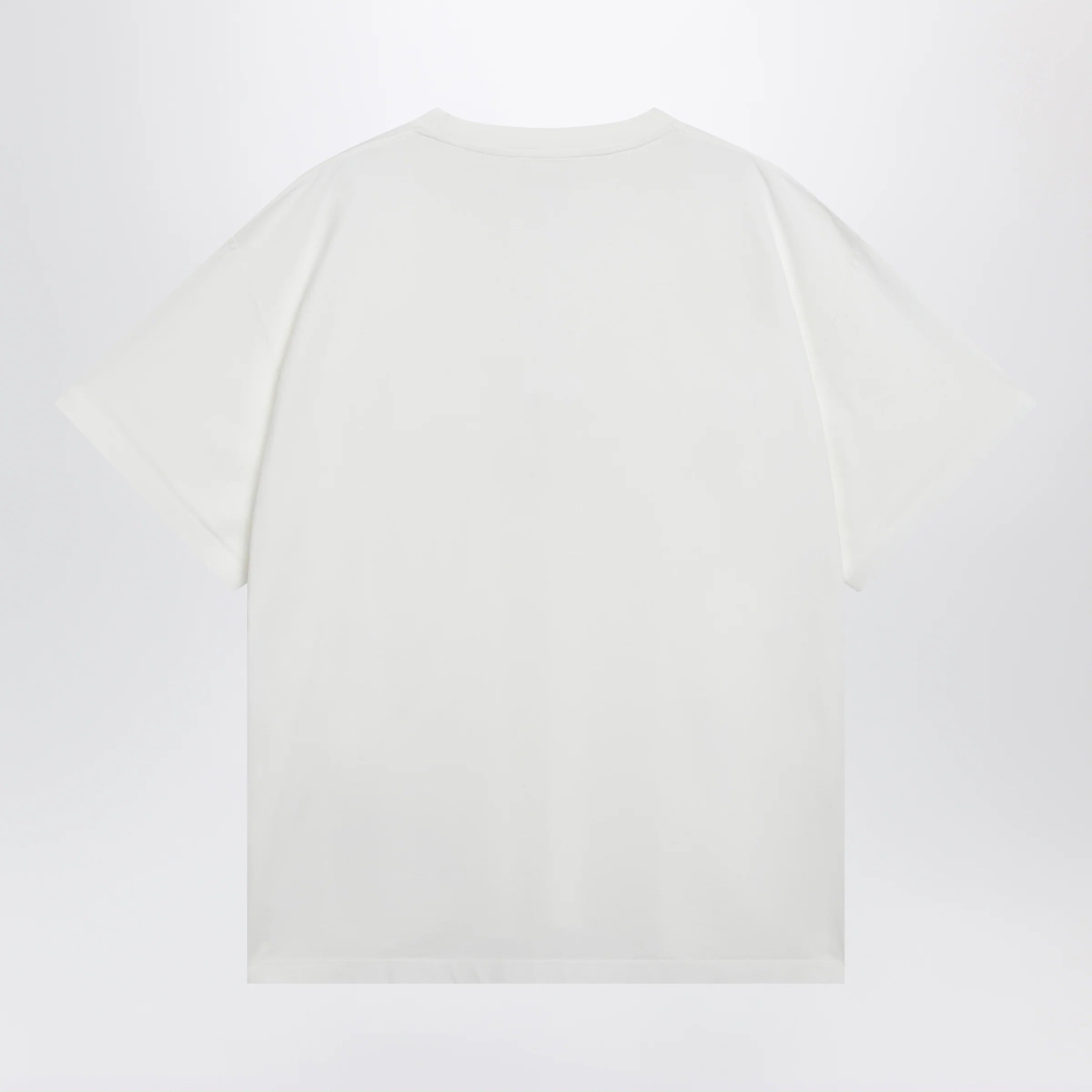 MM6 Maison Margiela White cotton T-shirt with Numeric logo