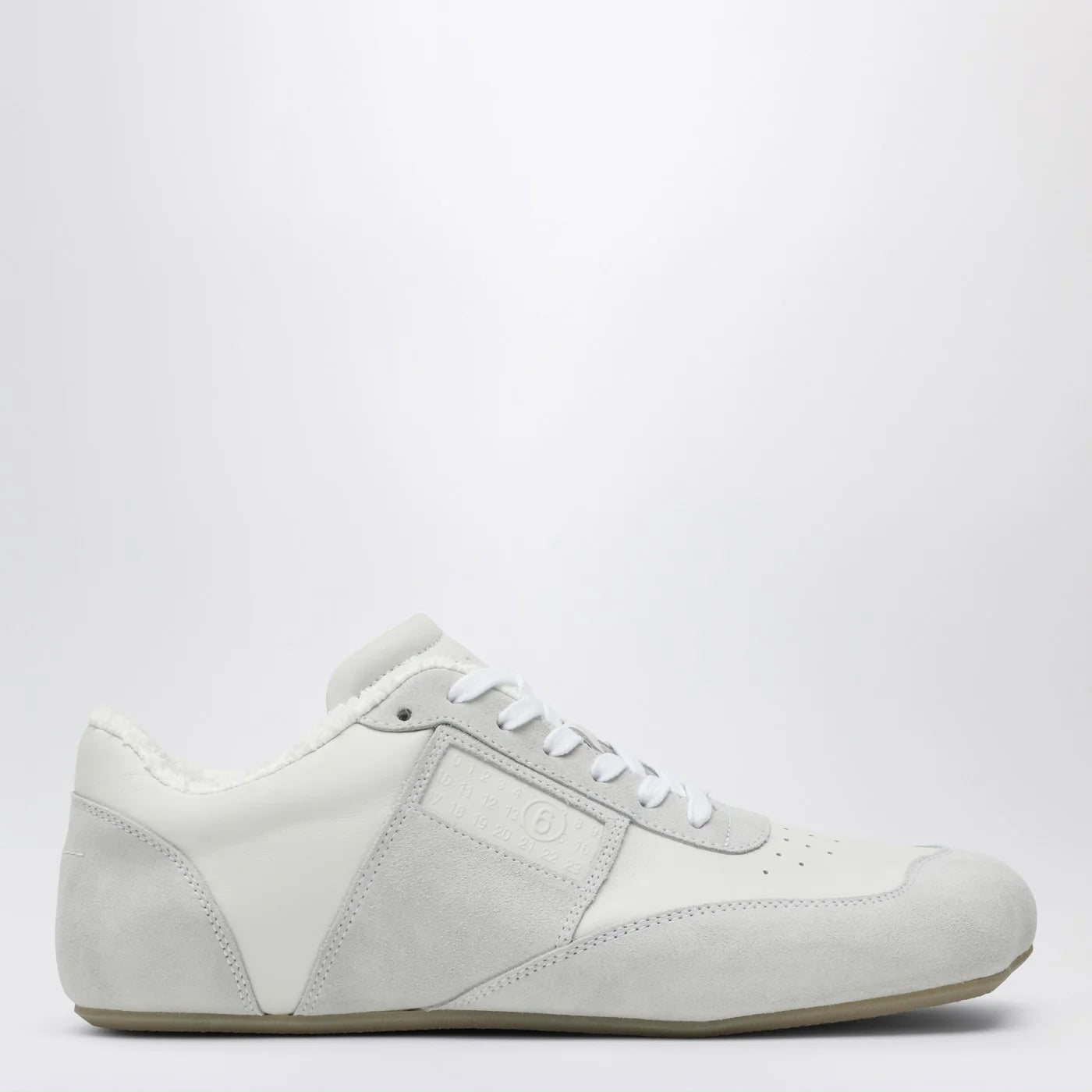 MM6 Maison Margiela White leather and suede Anatomic sneaker