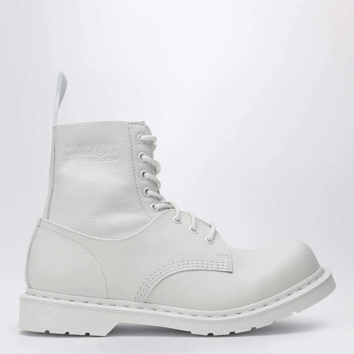 MM6 Maison Margiela White lace-up boot MM6 X Dr. Martens