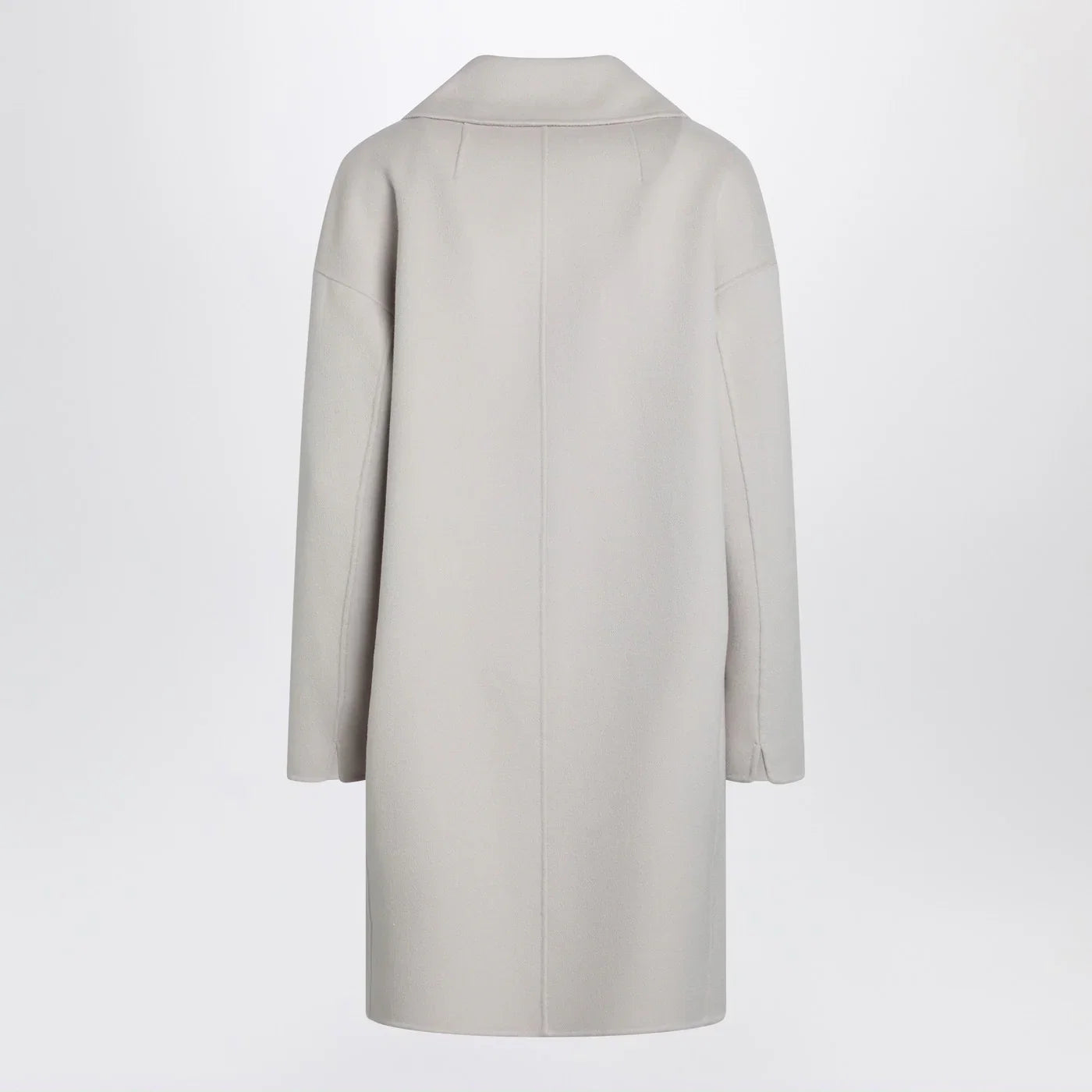 S Max Mara Sand-coloured midi coat in wool drap