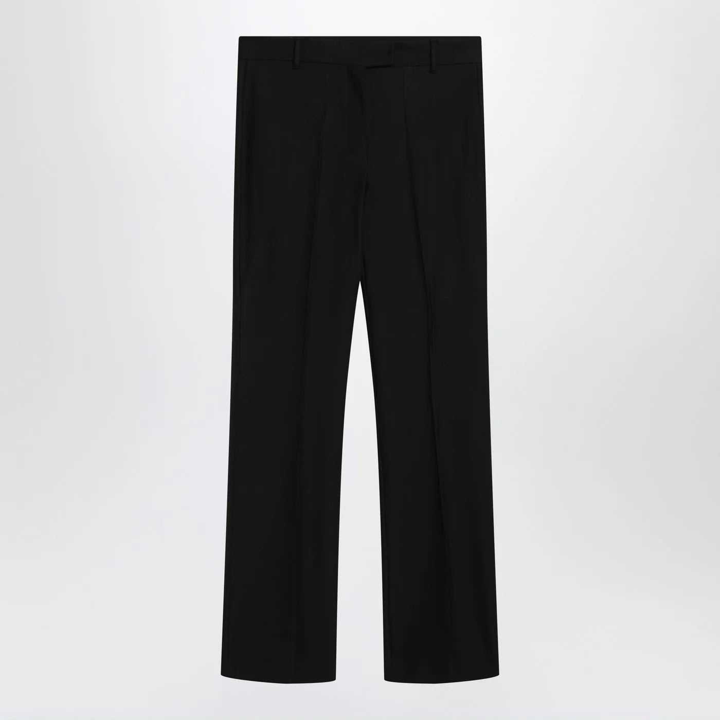 S Max Mara Black cotton-blend trousers