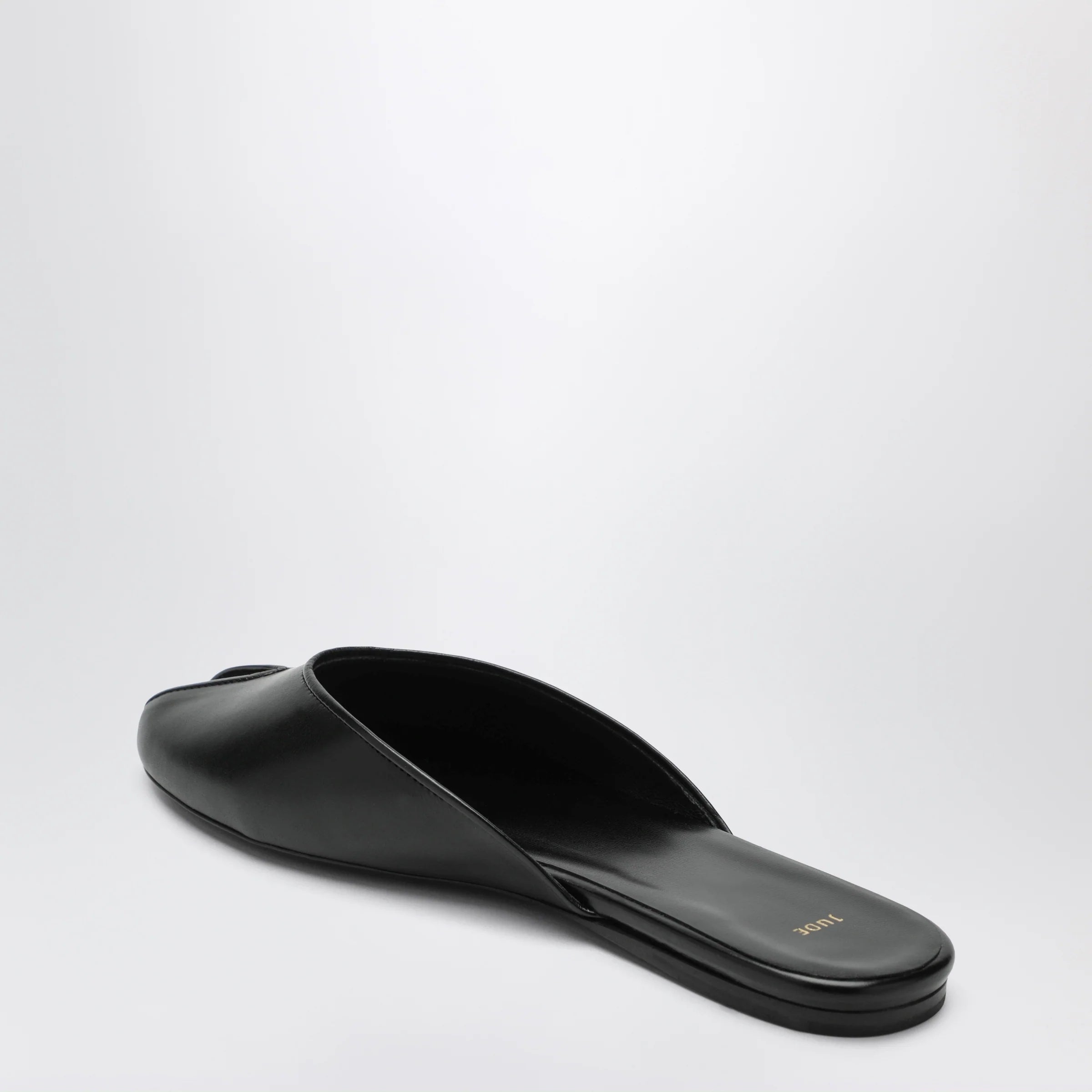 Jude Date low sabot in black leather
