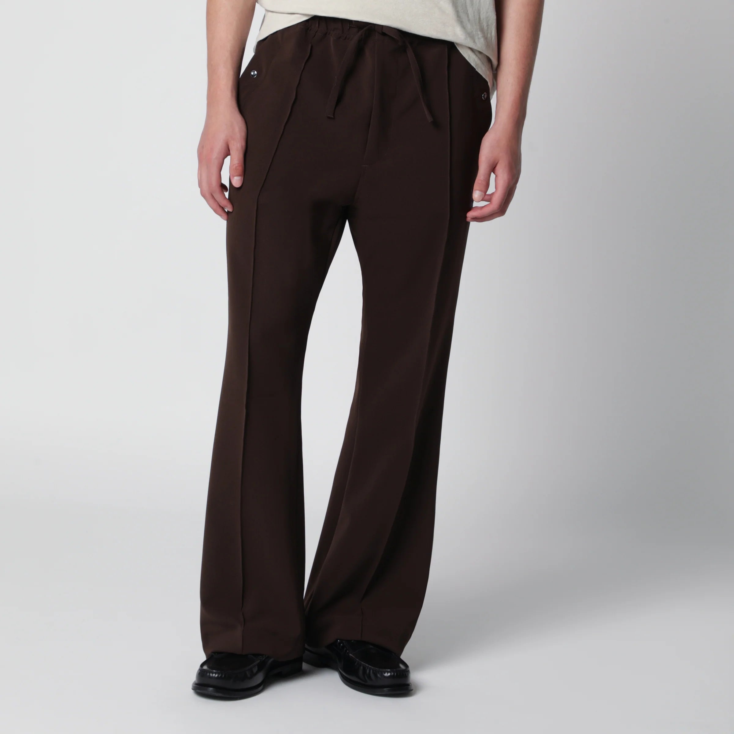 Needles Polyester Piping Cowboy Pants in Brown