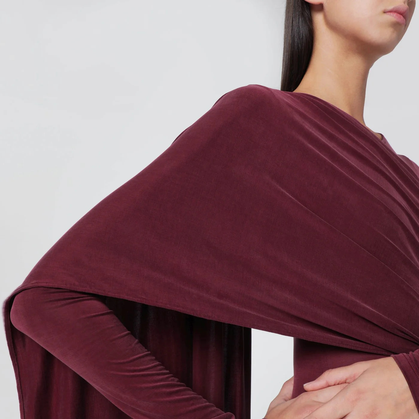 THE ANDAMANE Xenia rouge noir bodysuit