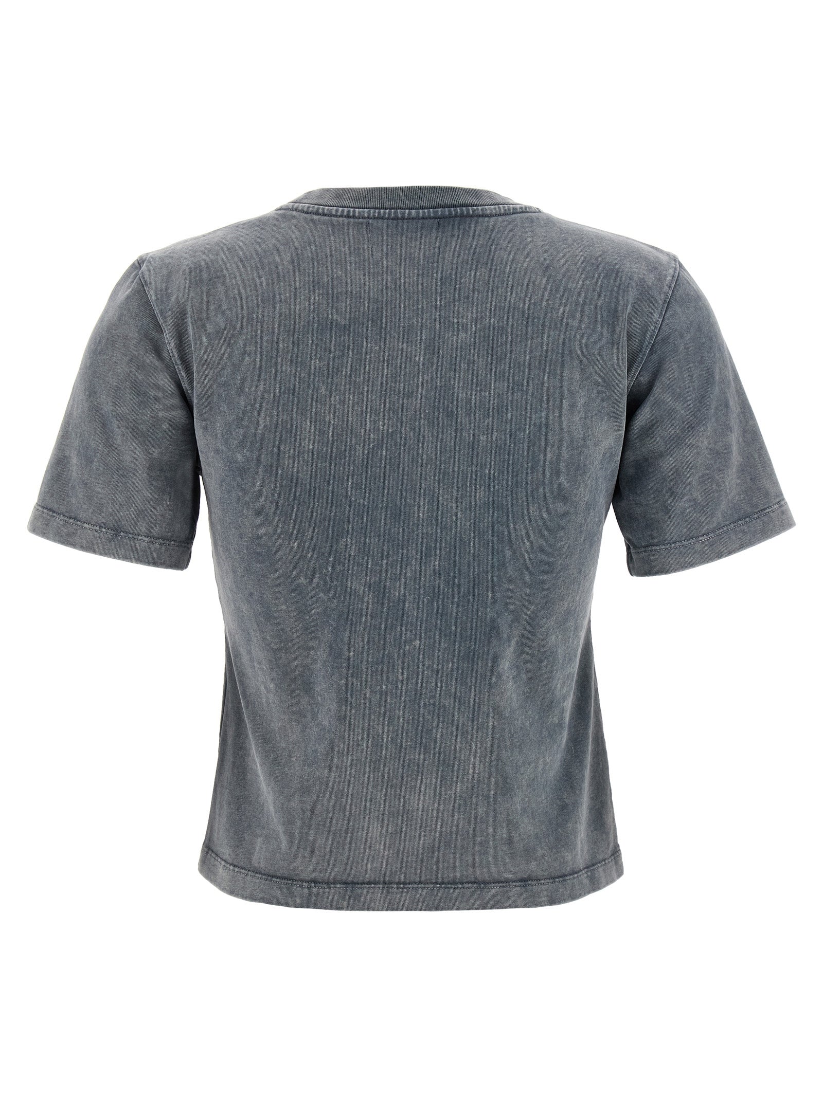 Ganni Grey Washed Heart T-shirt