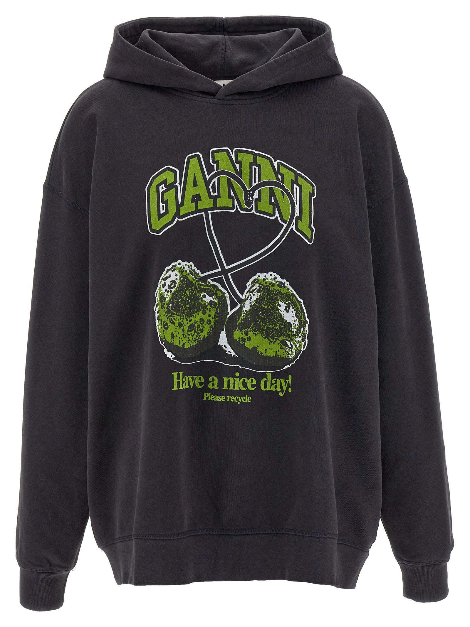 Ganni Basic Jersey Cherry Hoodie