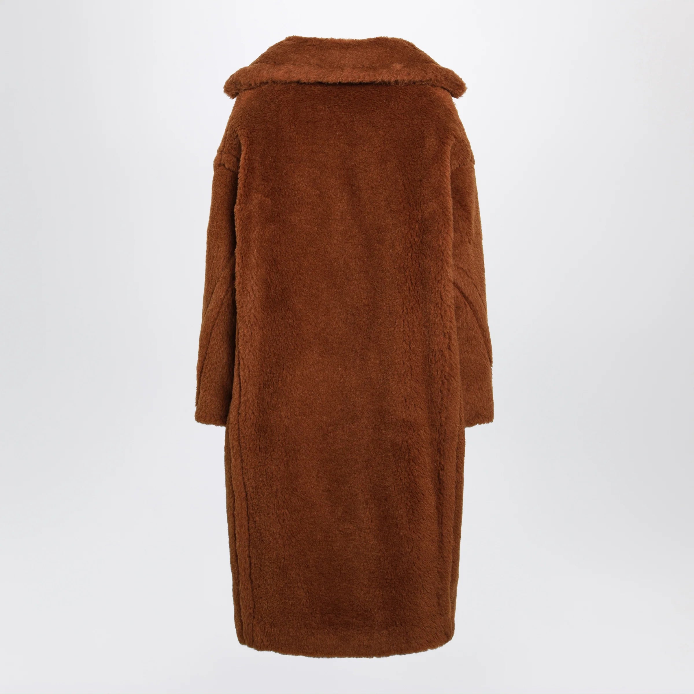 Max Mara Teddy Bear Icon coat in brown alpaca and wool