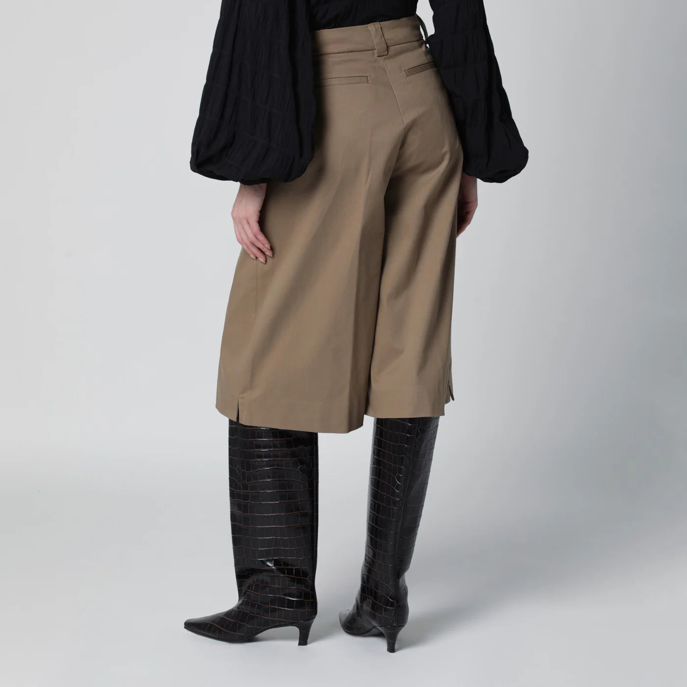 TheLatest Cognac cotton Dakota bermuda shorts