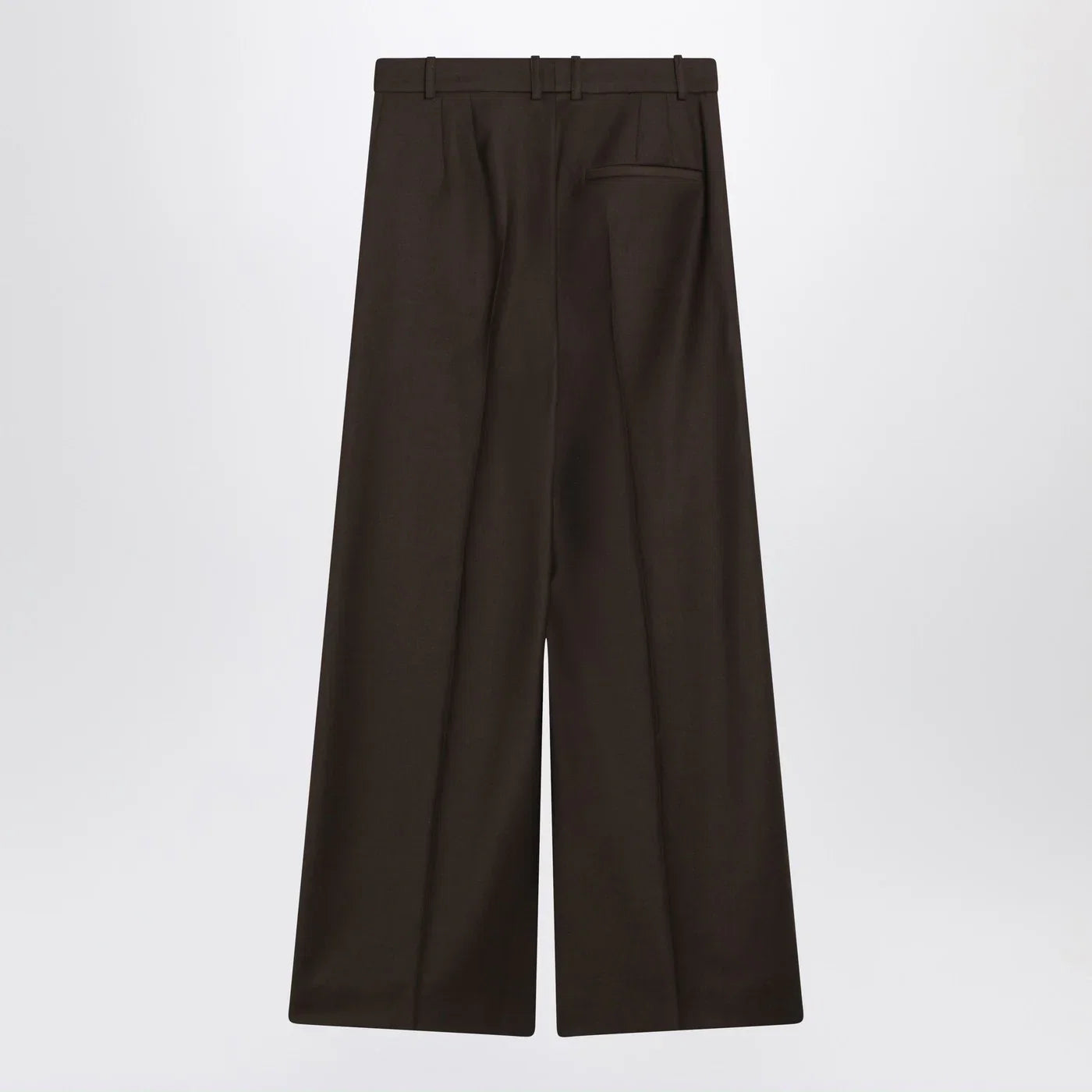The Frankie Shop Brown Brickell flannel trousers