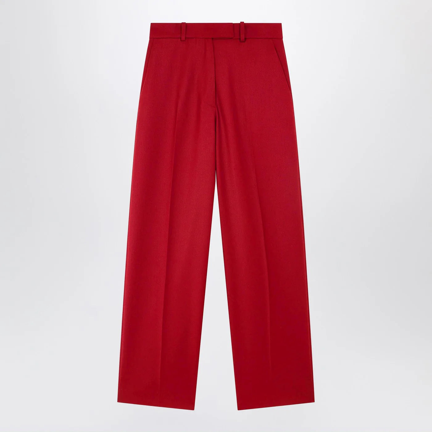 The Frankie Shop Red Brickell satin trousers