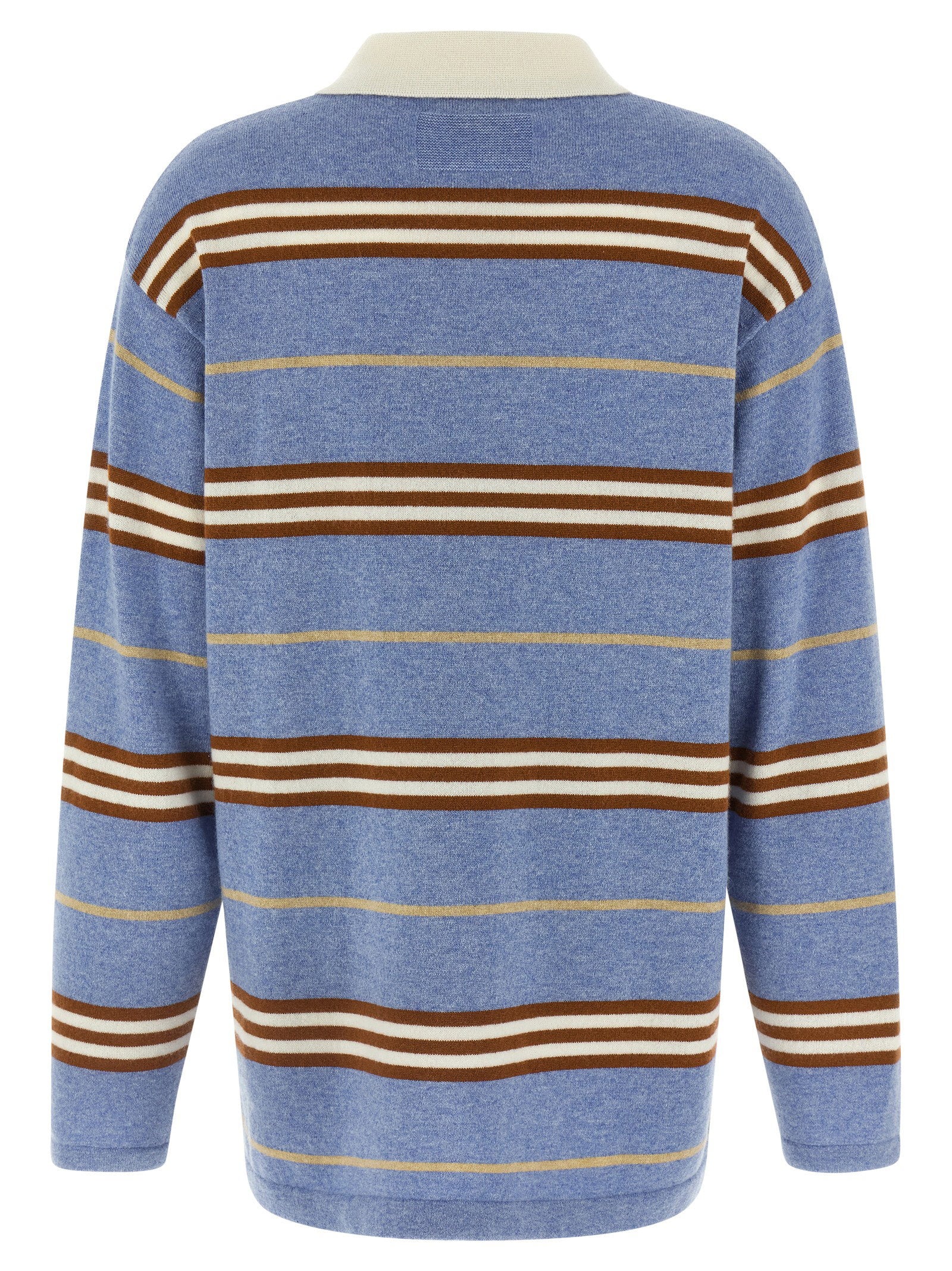 Guest In Residence Striped Rugby Polo Shirt