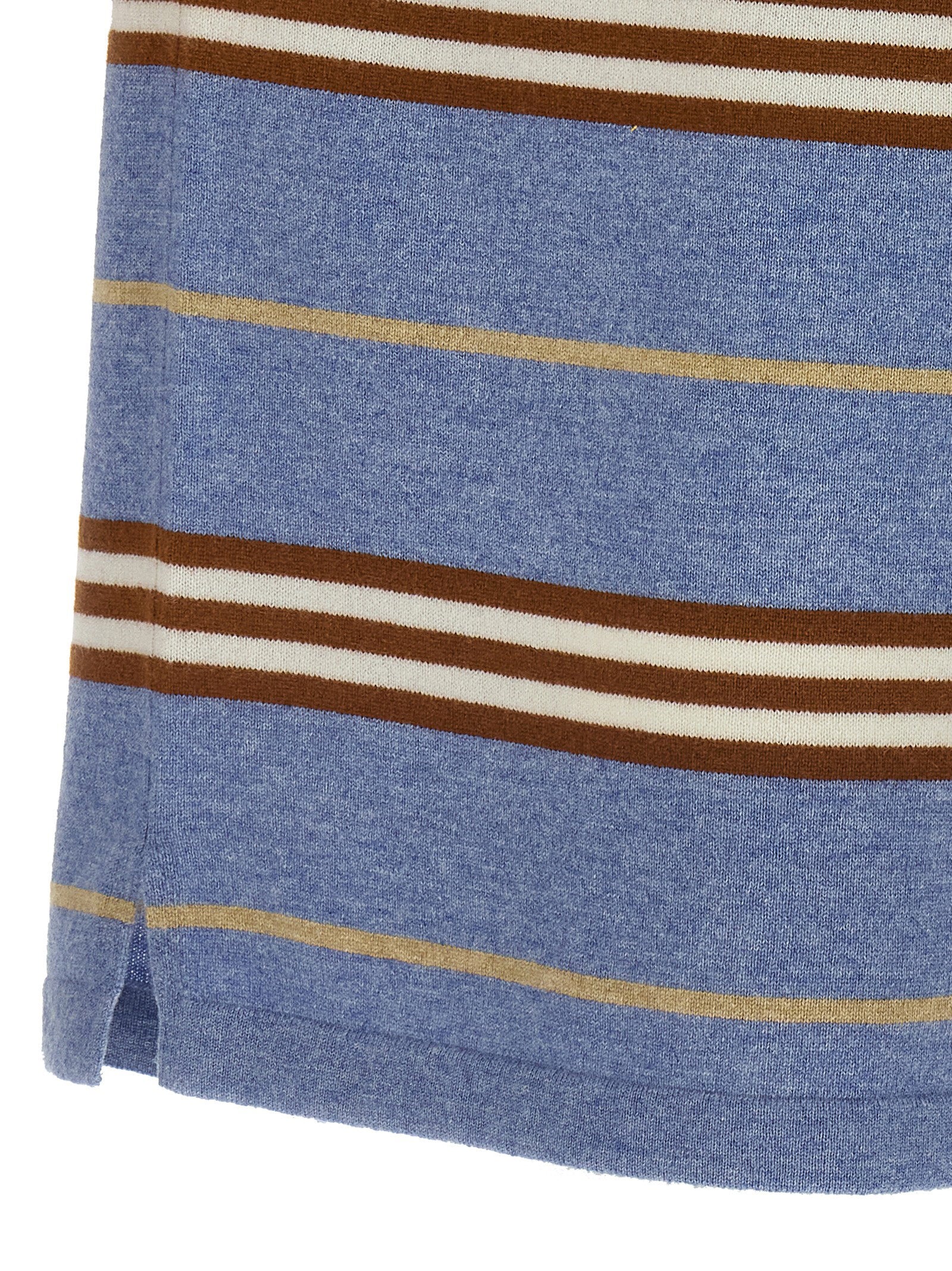 Guest In Residence Striped Rugby Polo Shirt