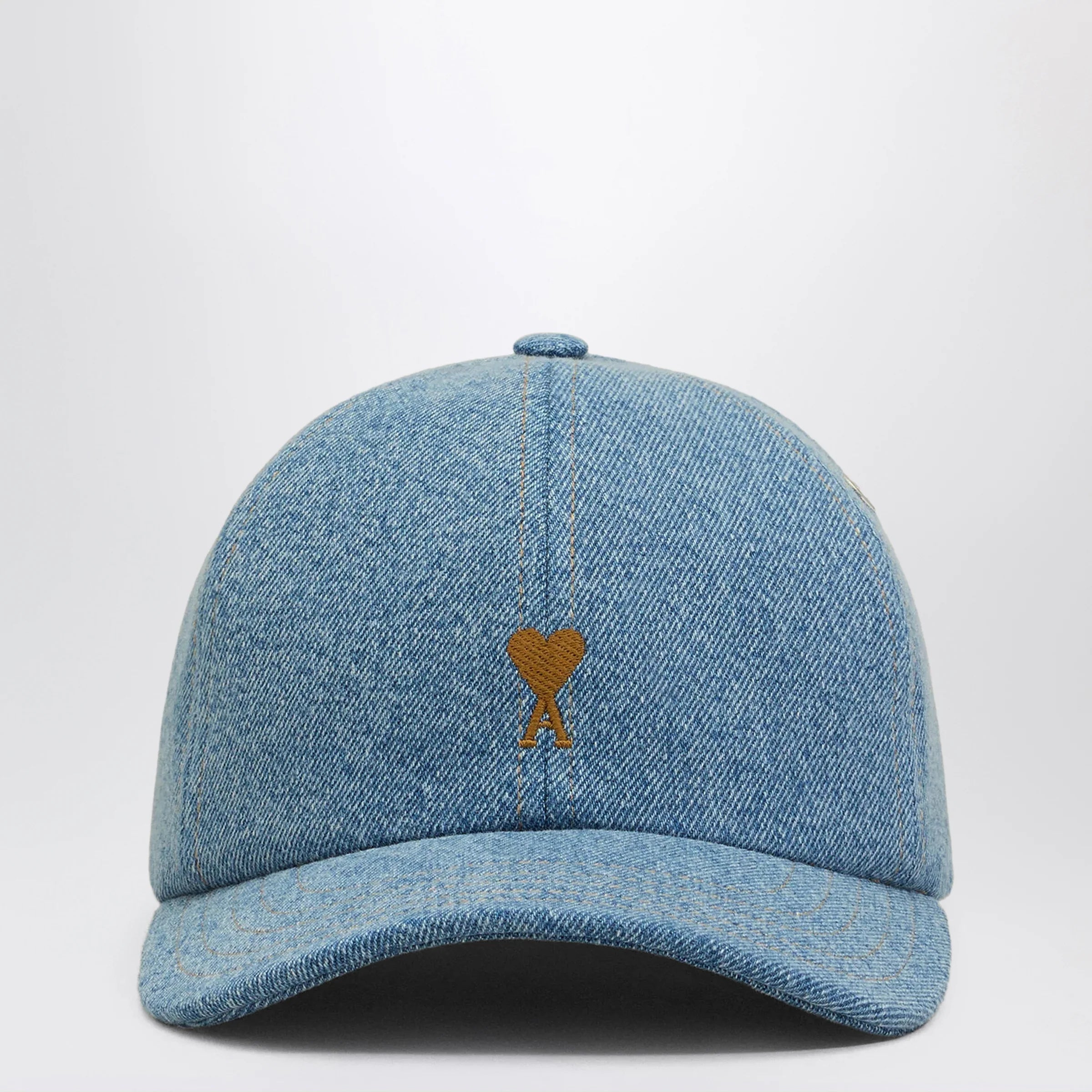 Ami Paris Ami De Coeur denim baseball cap
