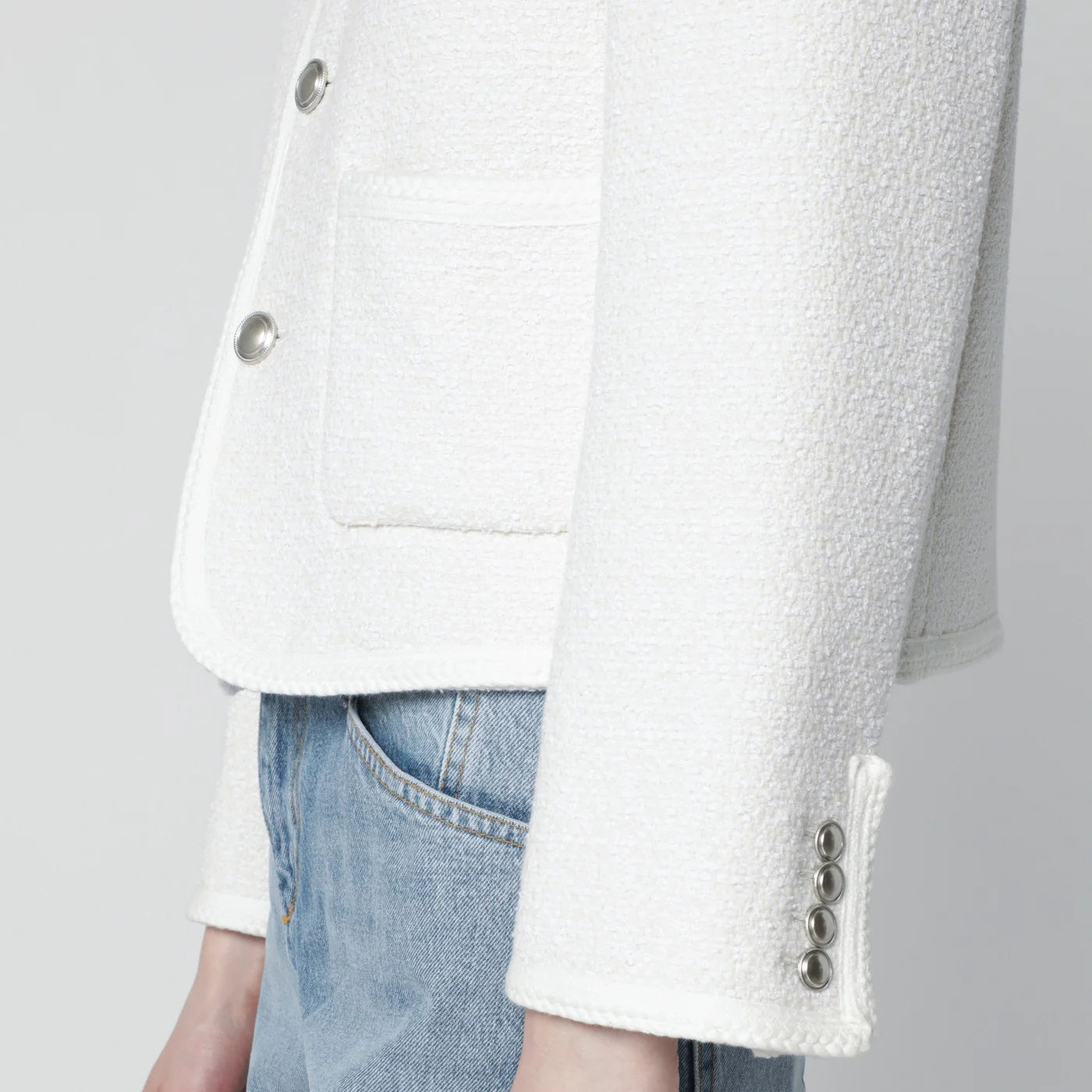 Dunst Cream bouclé tweed jacket