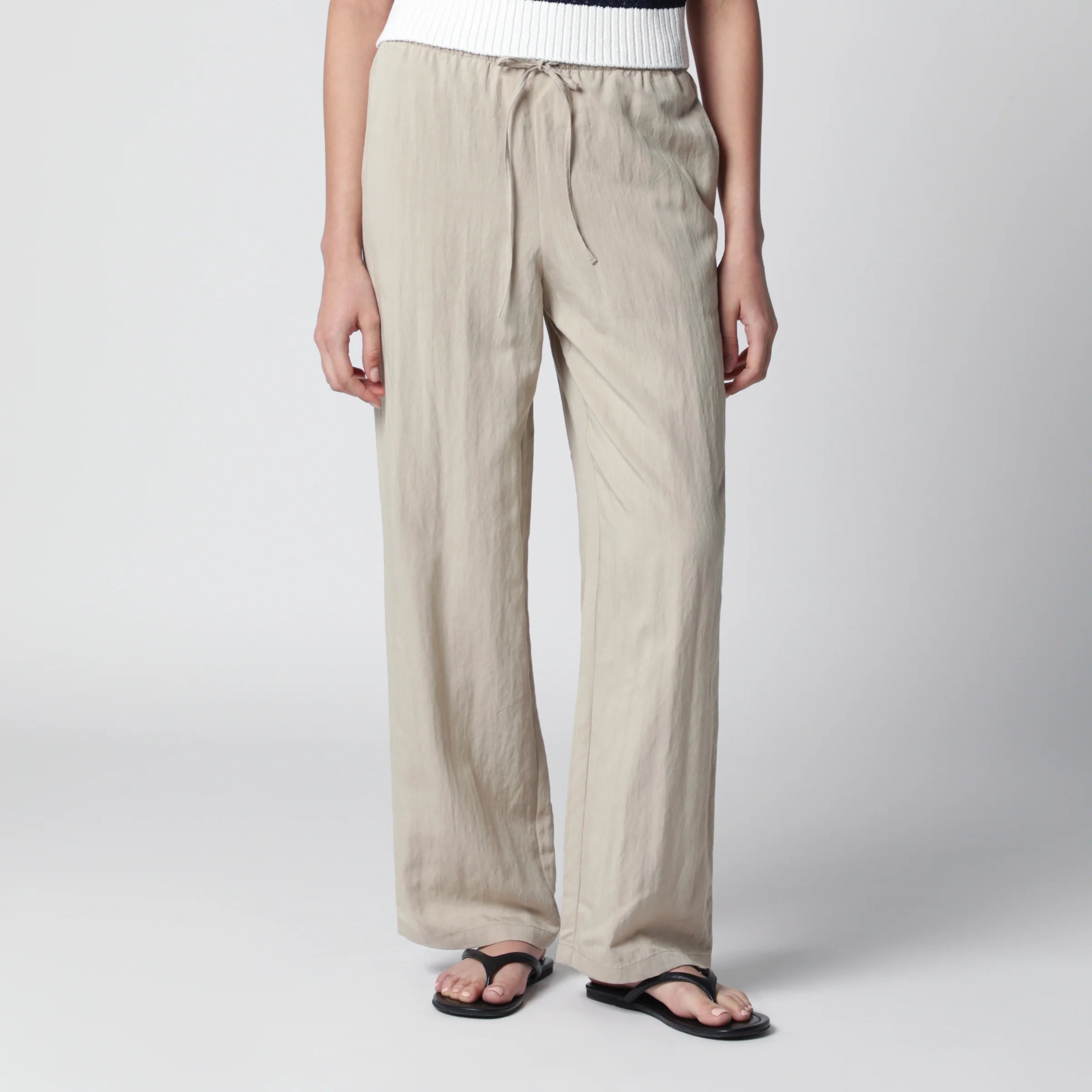 Dunst Beige rayon trousers