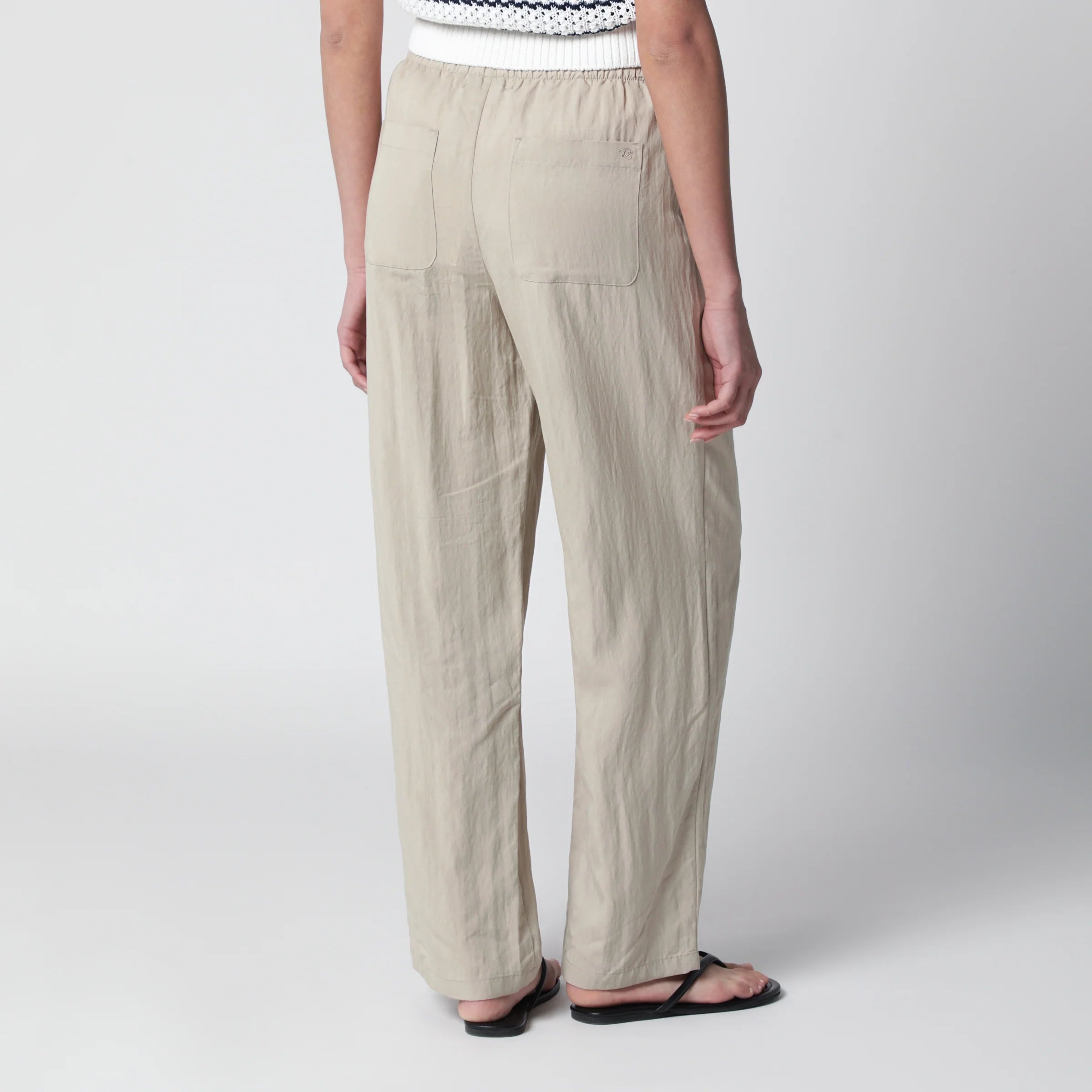 Dunst Beige rayon trousers