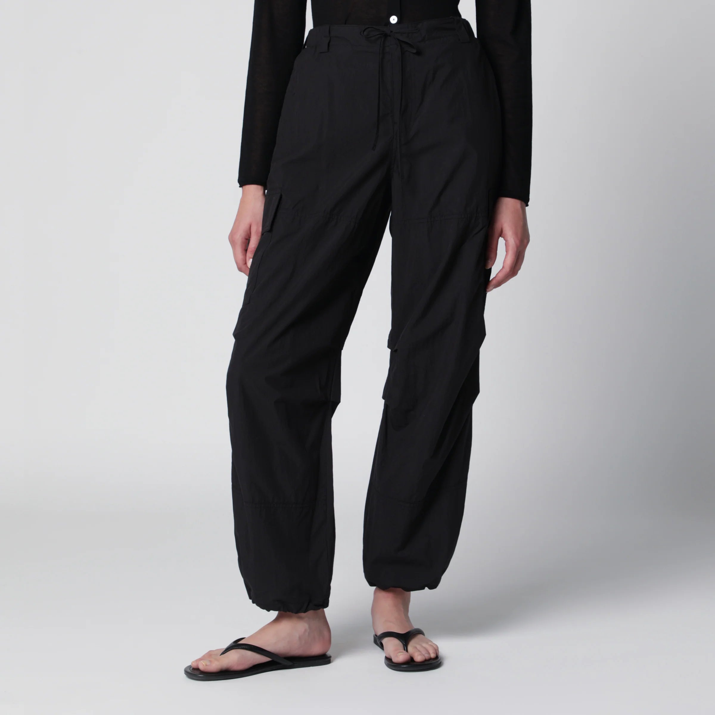 Dunst Black Utility Parachute trousers