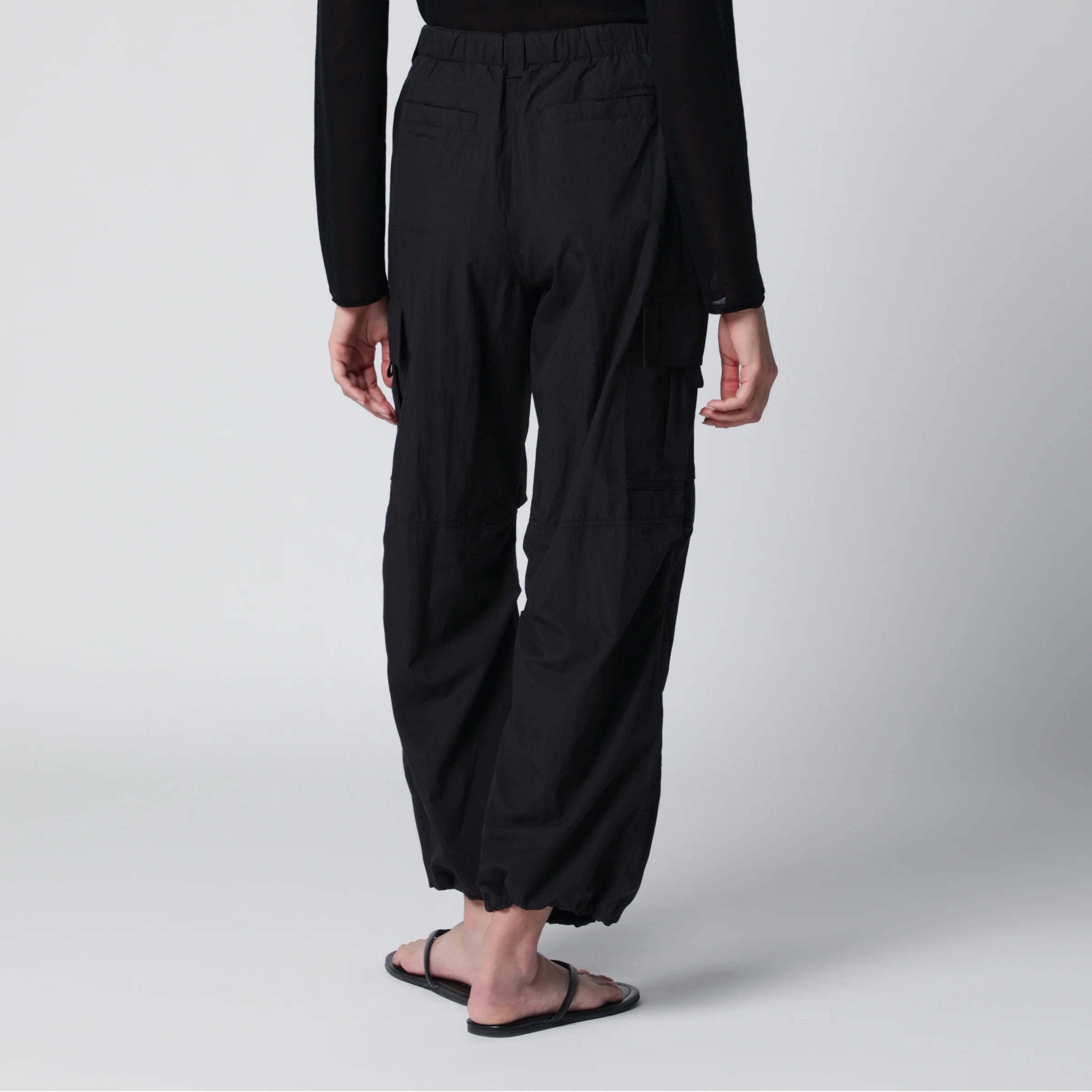 Dunst Black Utility Parachute trousers